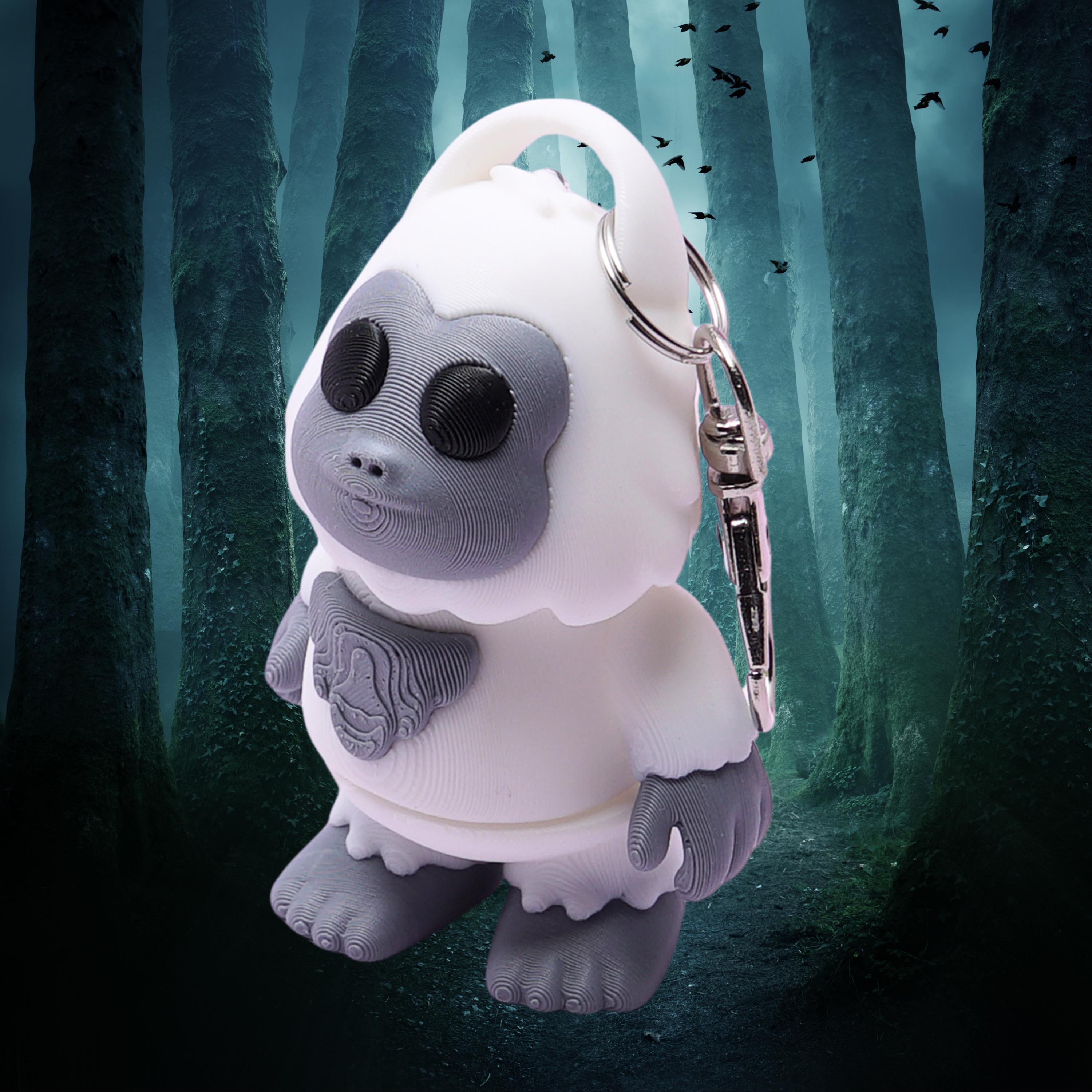 Yeti Flexi Fidget Stress Relief Toy Keychain with Clip On for Backpack Luggage Lunchbox for School and Camp Pal away from Home Yeti Jiggler