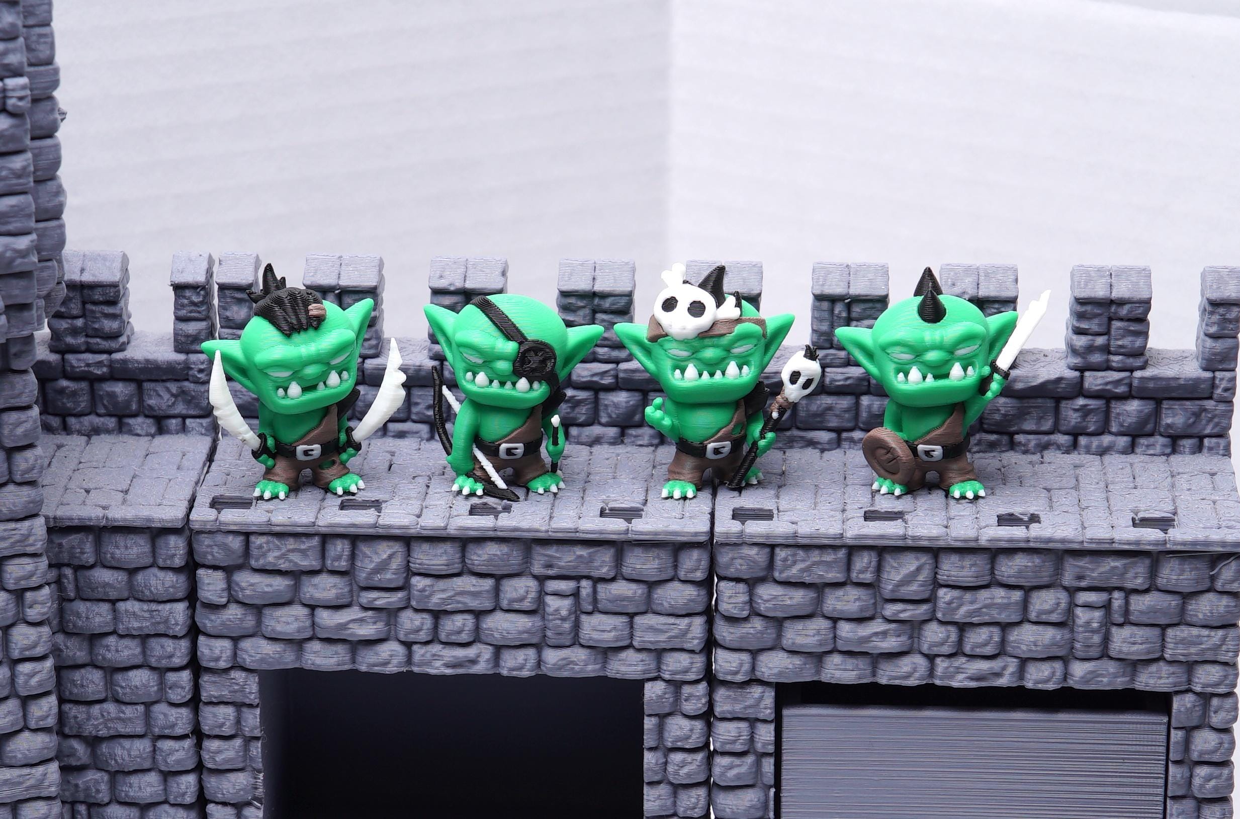 Goblin Miniature Set of 4 for DnD Rogue Fighter Druid & Archer Goblin Figures Fantasy Monster Minis for Tabletop RPG Gift for DnD Player