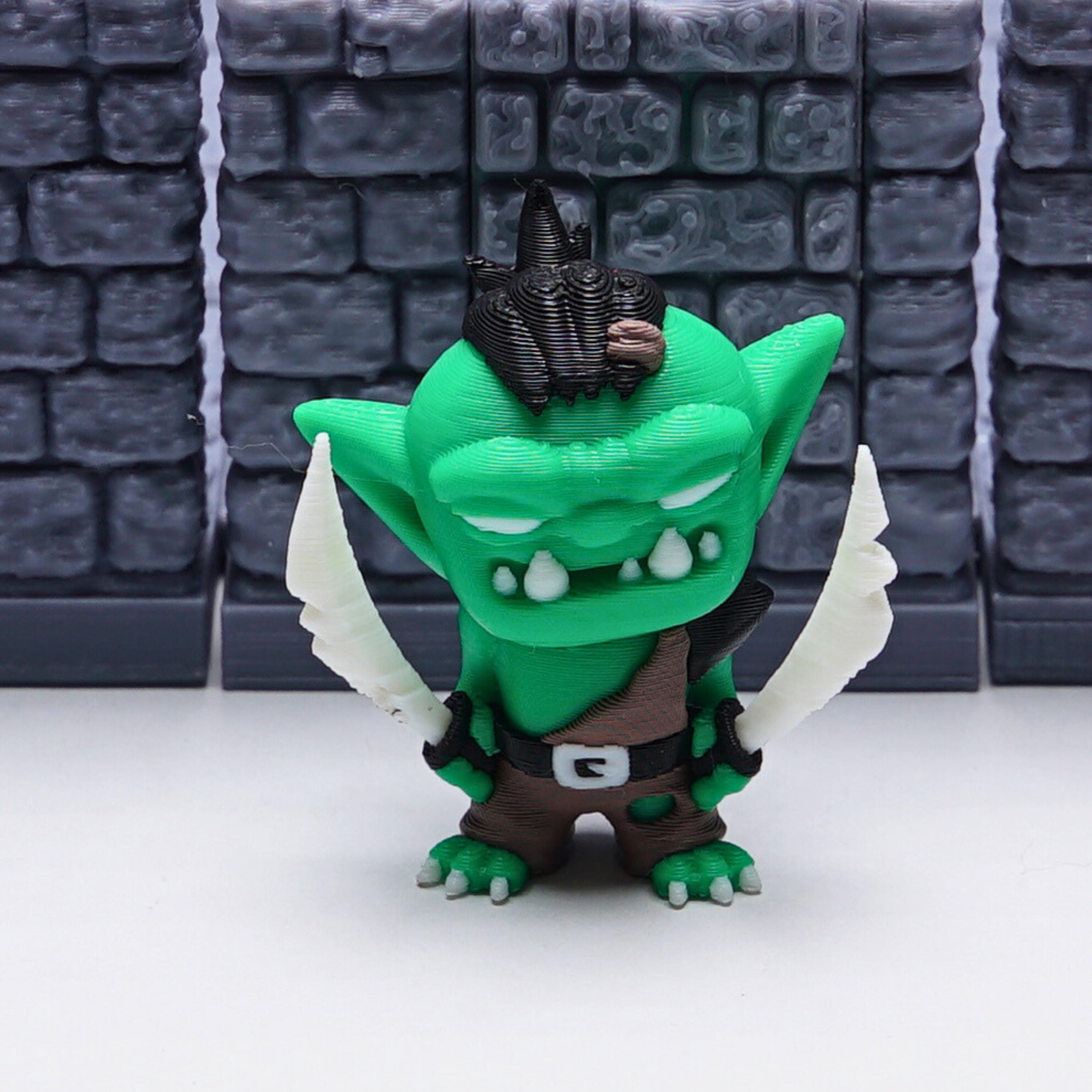 Goblin Miniature Set of 4 for DnD Rogue Fighter Druid & Archer Goblin Figures Fantasy Monster Minis for Tabletop RPG Gift for DnD Player