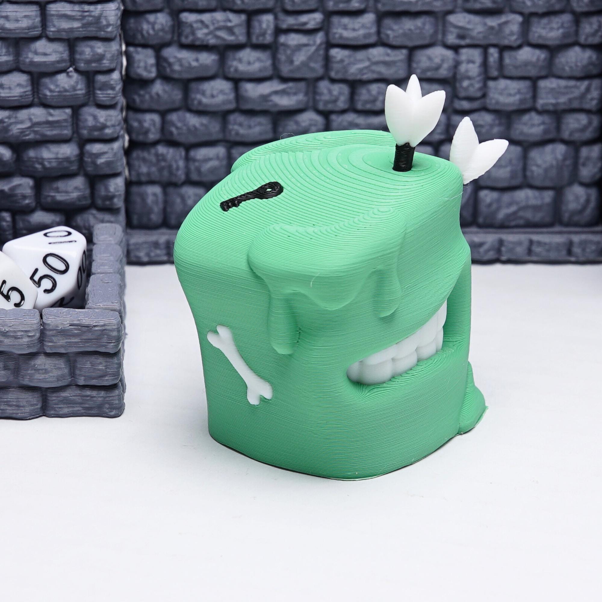 DnD Gelatinous Cube Miniature Figure for Tabletop Game Role Play Gift for DnD Fan 3D Printed Gelatinous Cube for DnD Game Play Figure Party