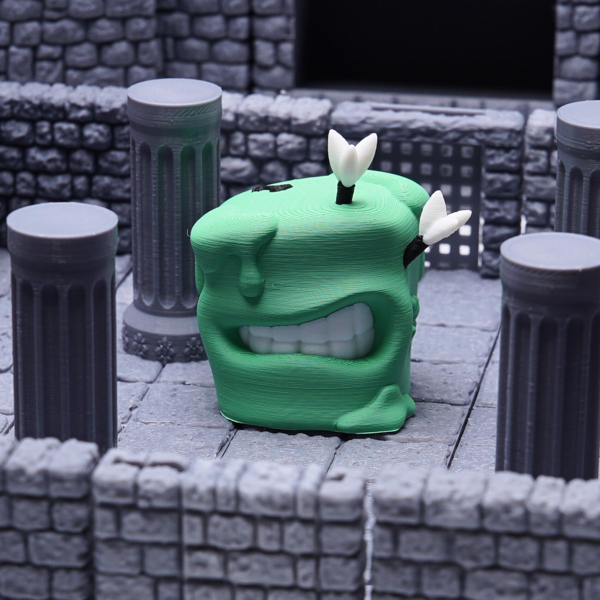 DnD Gelatinous Cube Miniature Figure for Tabletop Game Role Play Gift for DnD Fan 3D Printed Gelatinous Cube for DnD Game Play Figure Party