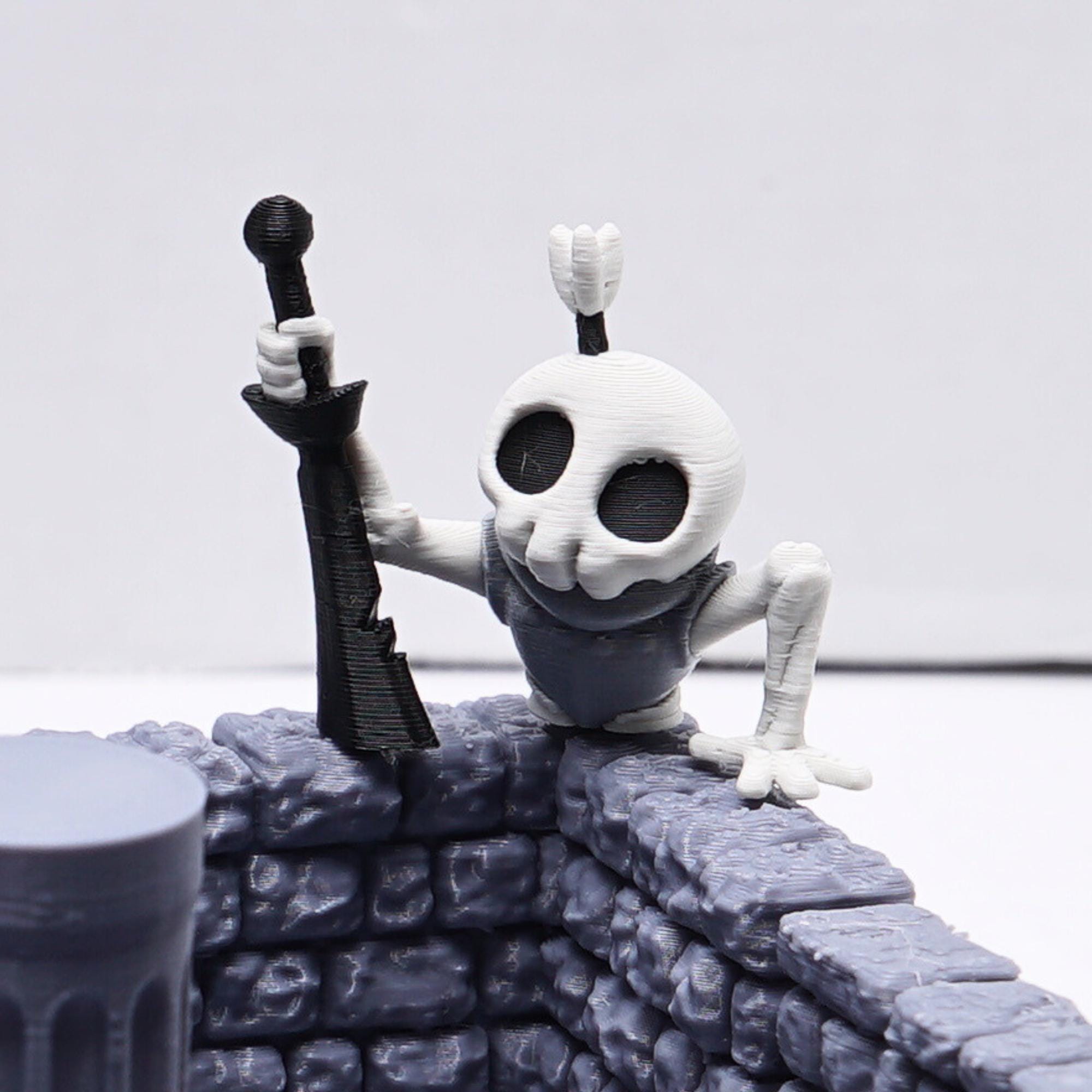 Skeleton Miniature Set for DnD 3 Undead Figures Injured and Battle-Damaged Skeletons Tabletop RPG Monster Minis Unique Gift for DnD Players