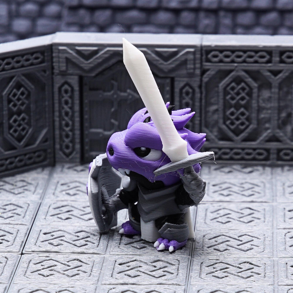 DnD Dragonborn Paladin Miniature for Tabletop Role Play Games Unique Gift for TTRPG Dungeons and Dragons Fan Figure with Sword and Shield