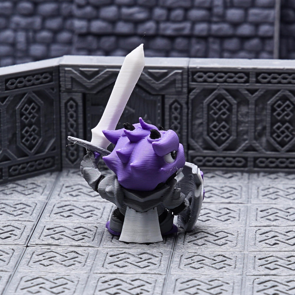 DnD Dragonborn Paladin Miniature for Tabletop Role Play Games Unique Gift for TTRPG Dungeons and Dragons Fan Figure with Sword and Shield