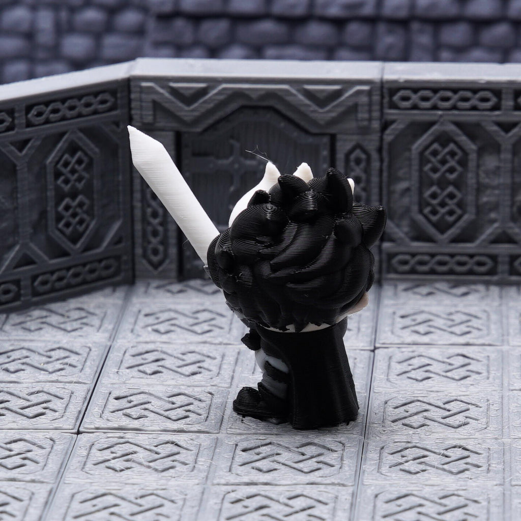 DnD Fighter Miniature for Tabletop Role Play Games Unique Gift for TTRPG Dungeons and Dragons Fan Figure Human Hero Fighter with Sword