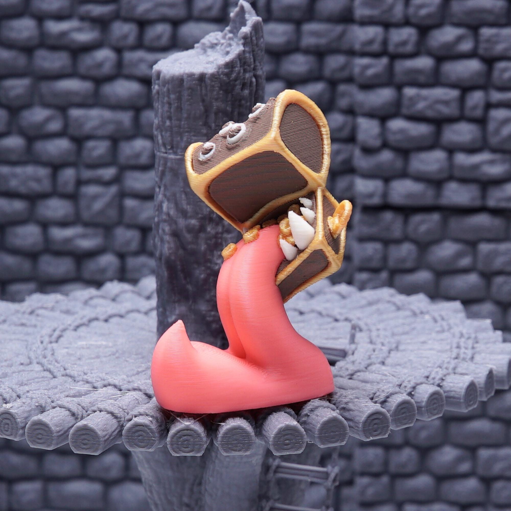 DnD Mimic ShapeChanger Miniature Monster for Tabletop Role Play Games Striking Design Standing Mimic Gift for TTRPG Dungeon and Dragon Fans
