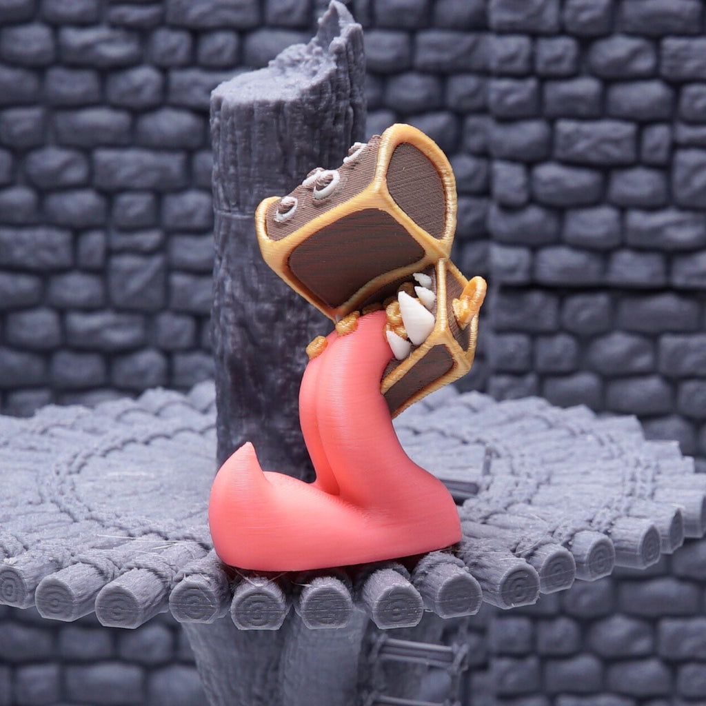 DnD Mimic ShapeChanger Miniature Monster for Tabletop Role Play Games Striking Design Standing Mimic Gift for TTRPG Dungeon and Dragon Fans