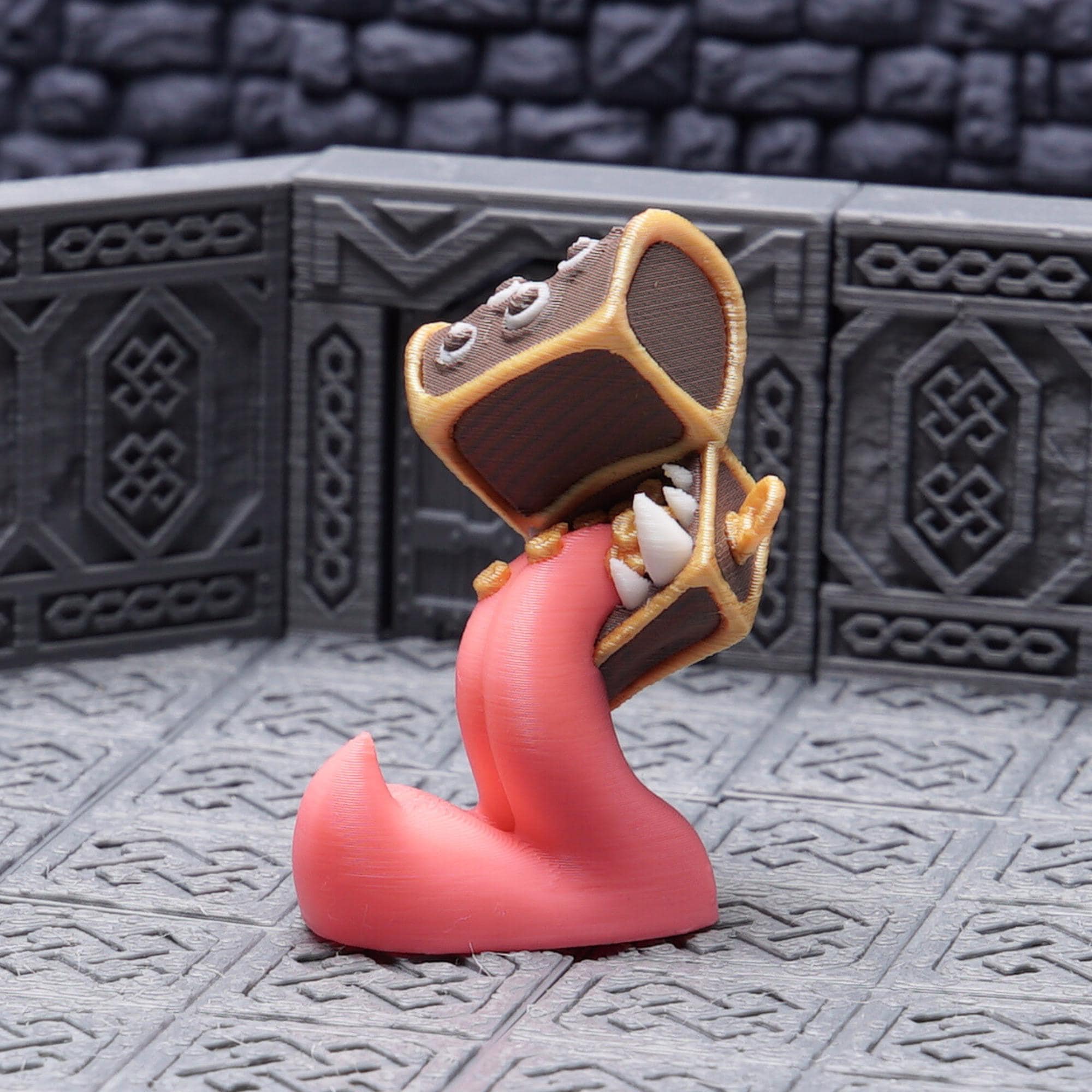 DnD Mimic ShapeChanger Miniature Monster for Tabletop Role Play Games Striking Design Standing Mimic Gift for TTRPG Dungeon and Dragon Fans