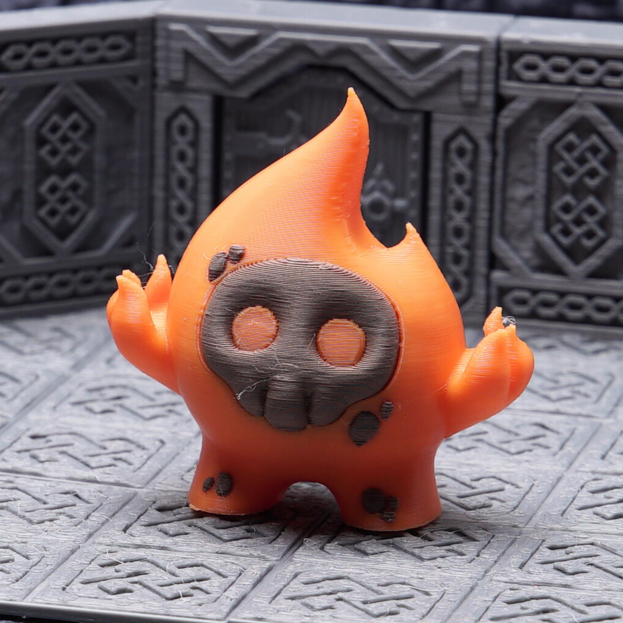 Fire Elemental Miniature for DnD Flame Monster Figure for Tabletop RPG Unique Gift for DnD Players and TTRPG Battle Encounters and Campaigns