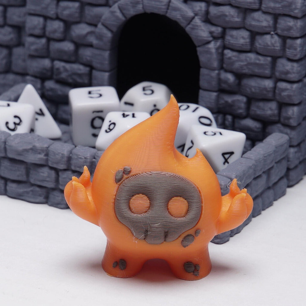 Fire Elemental Miniature for DnD Flame Monster Figure for Tabletop RPG Unique Gift for DnD Players and TTRPG Battle Encounters and Campaigns
