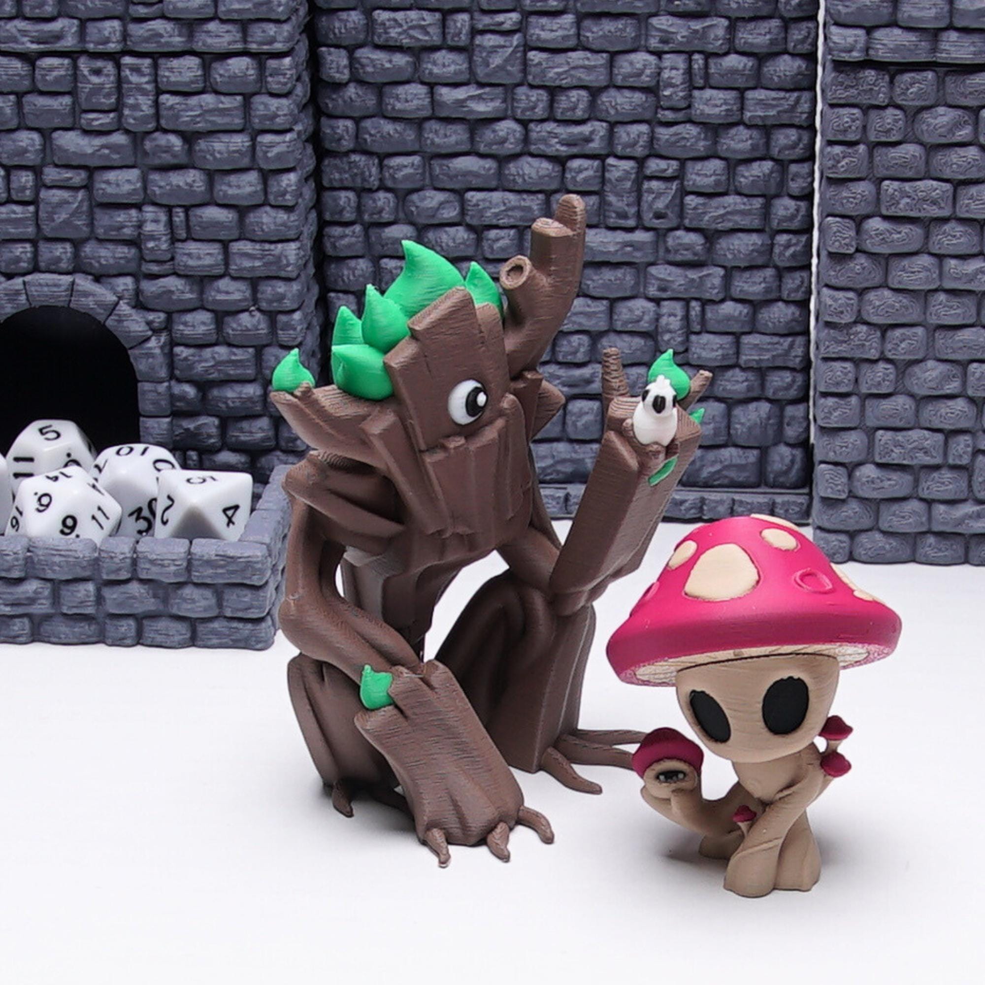 DnD Myconid Mushroom Miniature Fungal Monster Figure for Tabletop RPGs Fantasy Mushroom Creature Mini for DnD Fun Gift for TTRPG Players