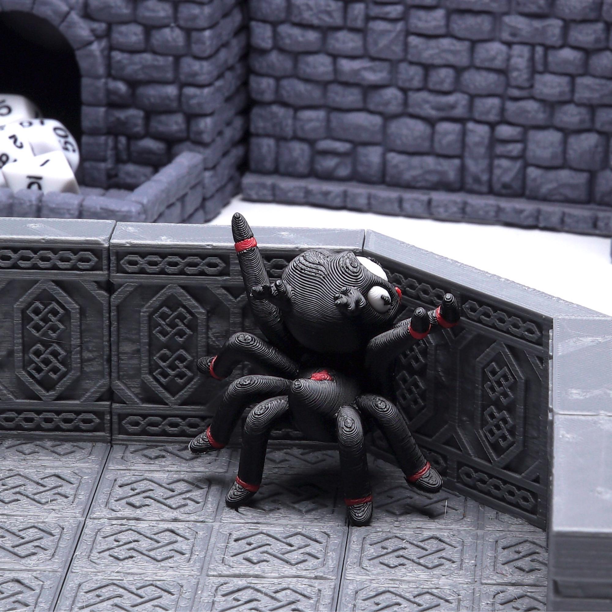 DnD Spider Miniature for Tabletop Role Play Games Gift for Dungeon and Dragon Fans Tiny Beast Spider Figure for TTRPG with Friends Adventure