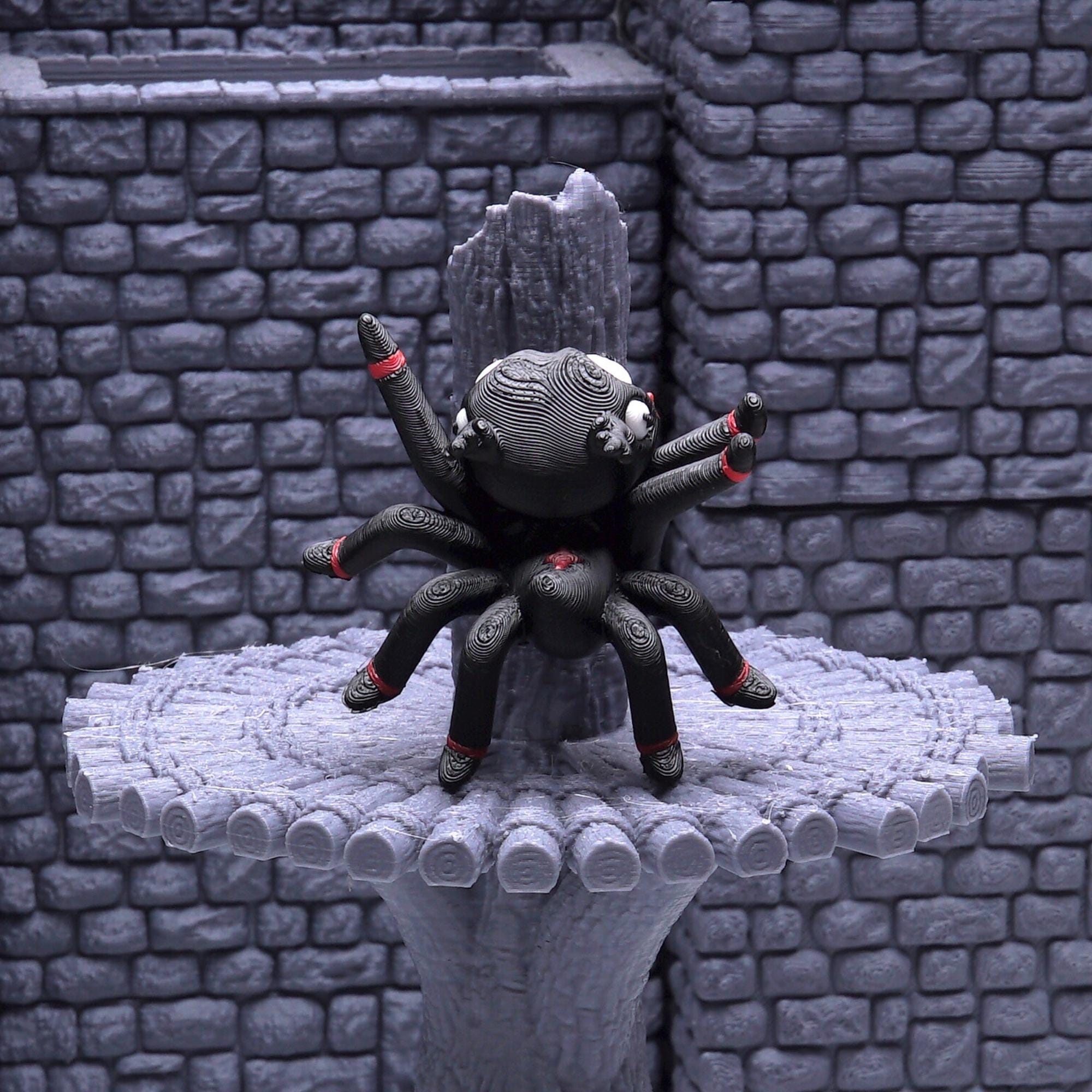 DnD Spider Miniature for Tabletop Role Play Games Gift for Dungeon and Dragon Fans Tiny Beast Spider Figure for TTRPG with Friends Adventure