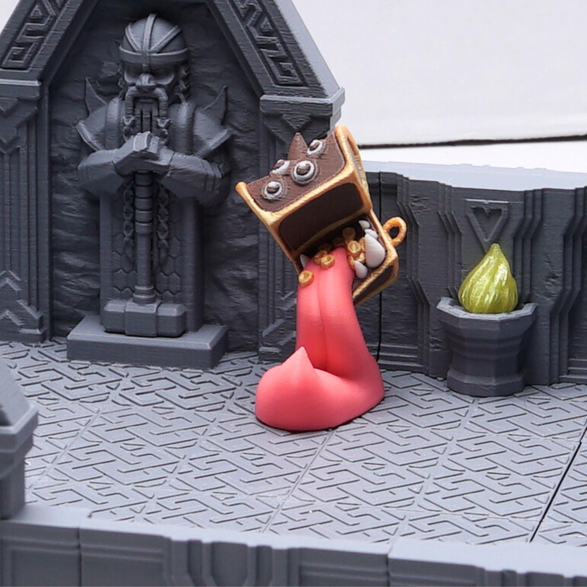 DnD Mimic ShapeChanger Miniature Monster for Tabletop Role Play Games Striking Design Standing Mimic Gift for TTRPG Dungeon and Dragon Fans