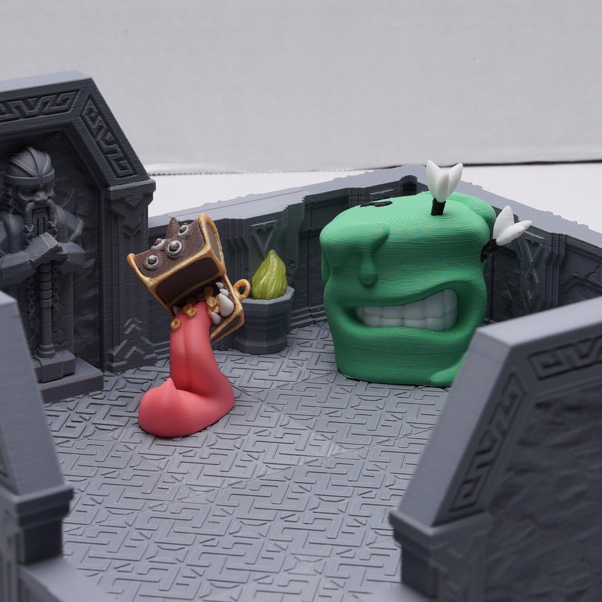 DnD Mimic ShapeChanger Miniature Monster for Tabletop Role Play Games Striking Design Standing Mimic Gift for TTRPG Dungeon and Dragon Fans