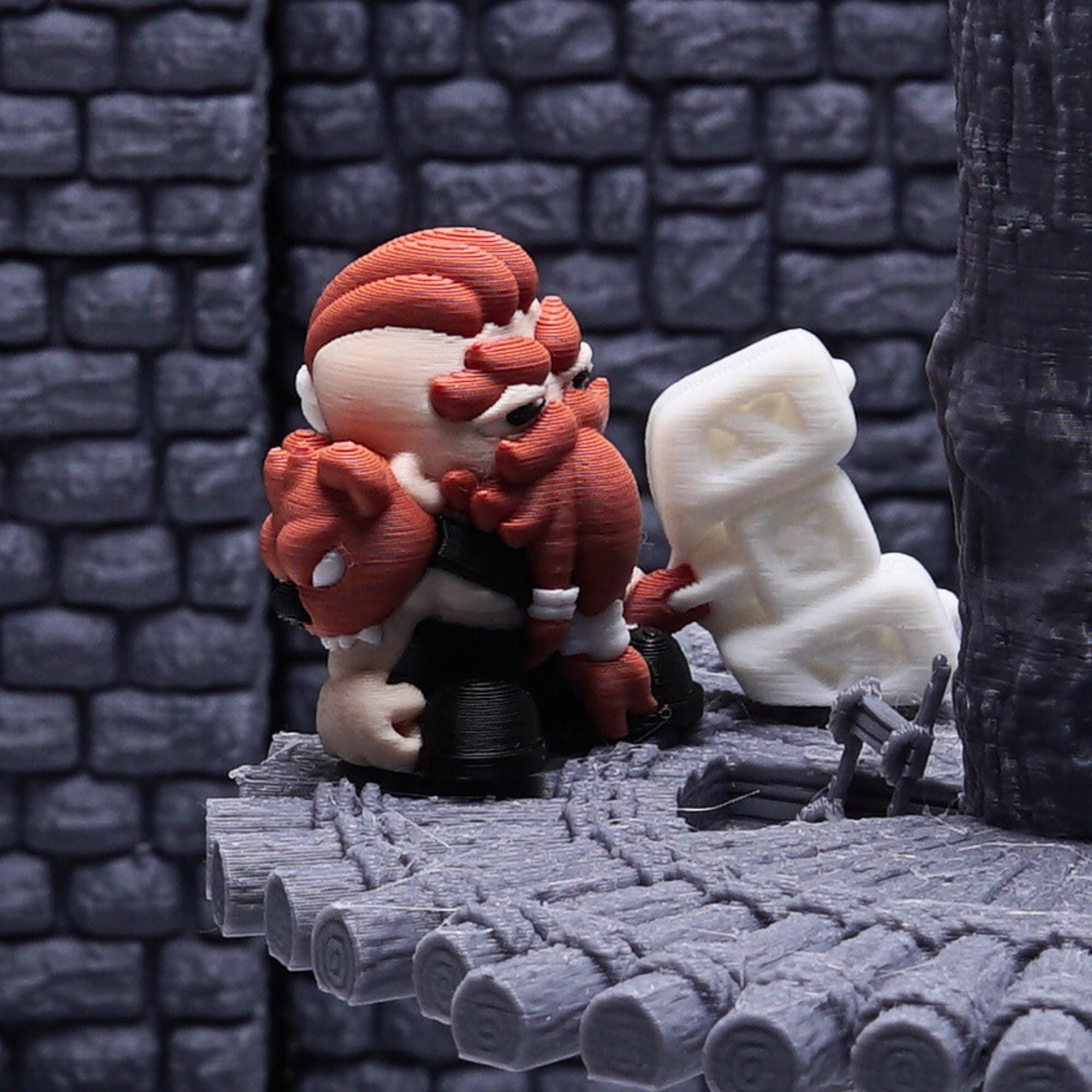 Dwarf Barbarian Miniature for DnD Fantasy RPG Character Figure for Tabletop Games Playful Battle-Ready Dwarf Mini Unique Gift for DnD Player