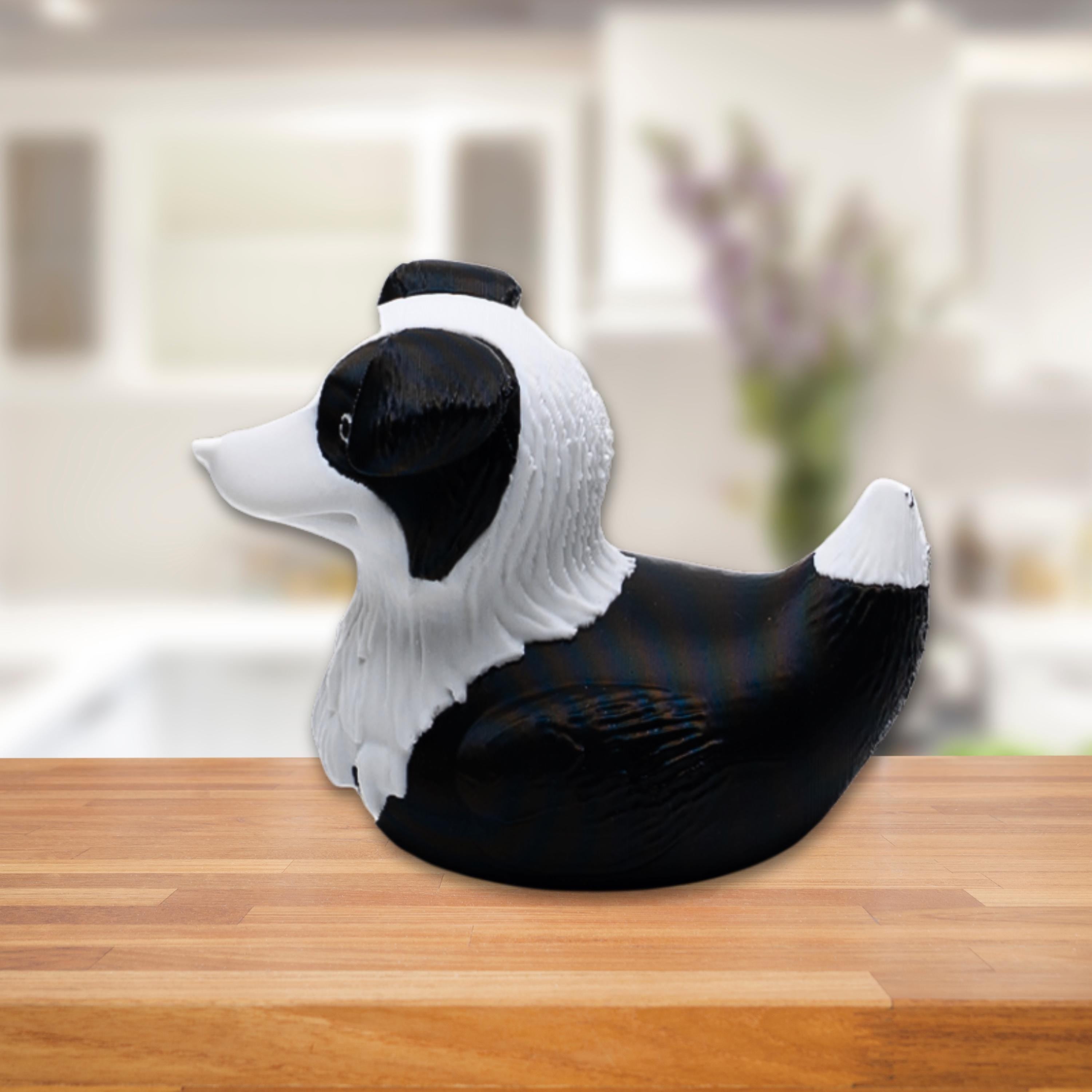 Border Collie Cruise Duck Gift Dog Lover Hide and Seek Duck Farm Animal Souvenir Cowboy Party Favor Dog Birthday Cake Topper Gift for Her