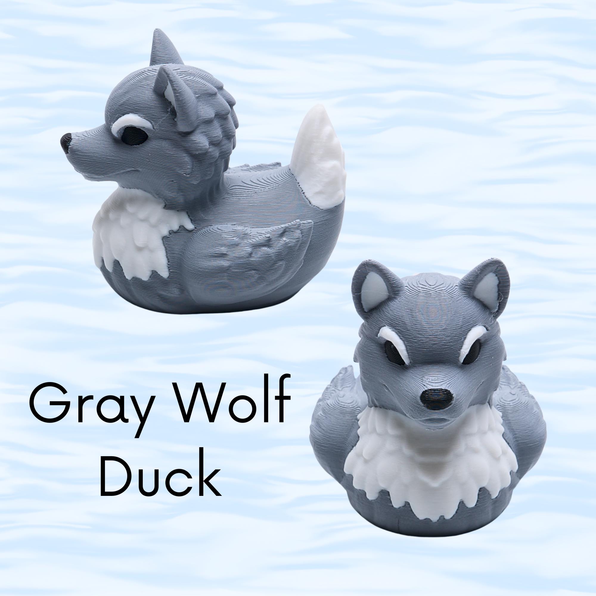 Alaskan Cruise Duck Gift Set 6 Ducks Tags & Ties in Clear Case for Hide and Seek Cruise Ducking Fun Kit Orca Wolf Fox Bear Owl Captain Ducks