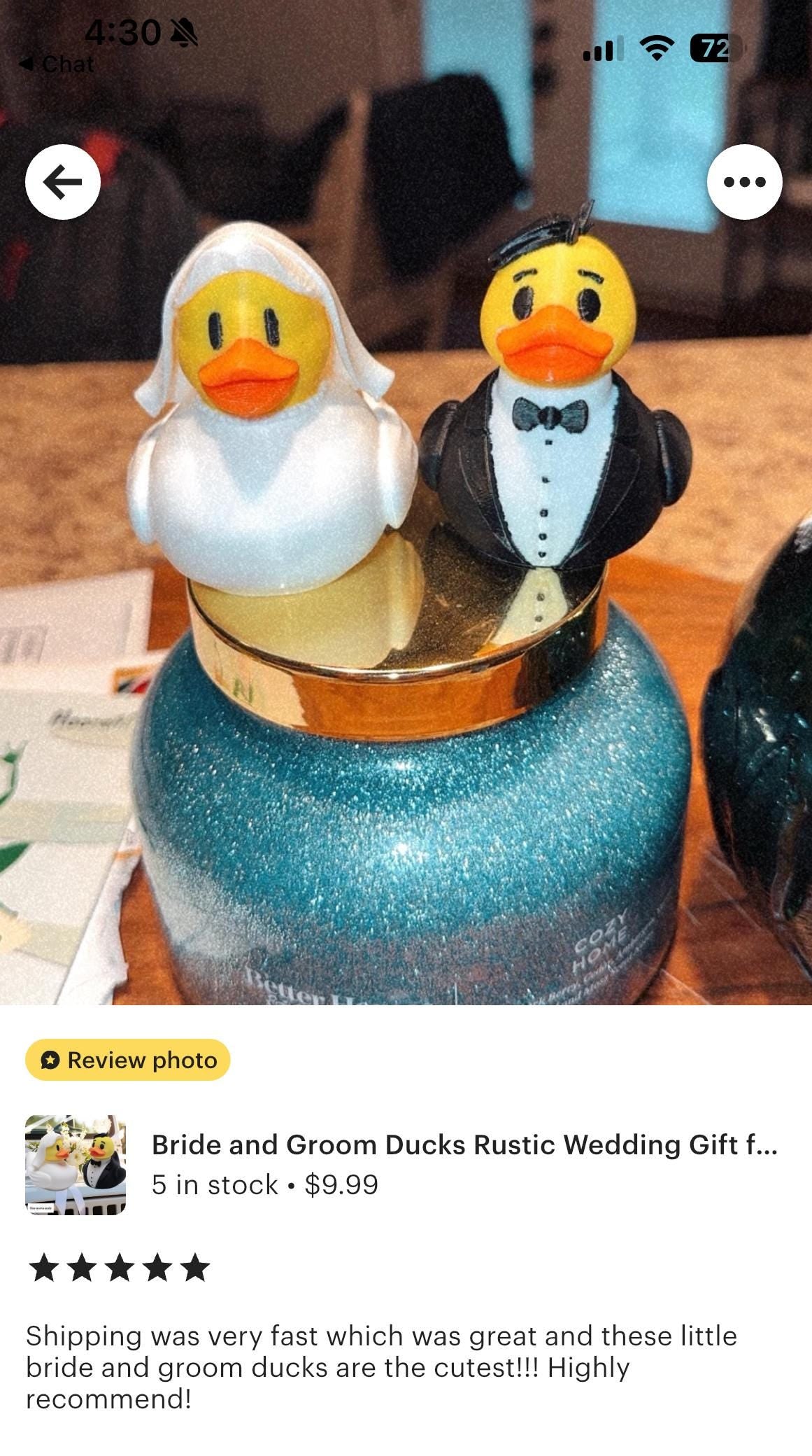 Bride and Groom Cruise Ducks Gift Rustic Wedding Favor for Ship Honeymoon or Bridal Party Souvenir Groom Cake Topper Cute Cruise Duck Find