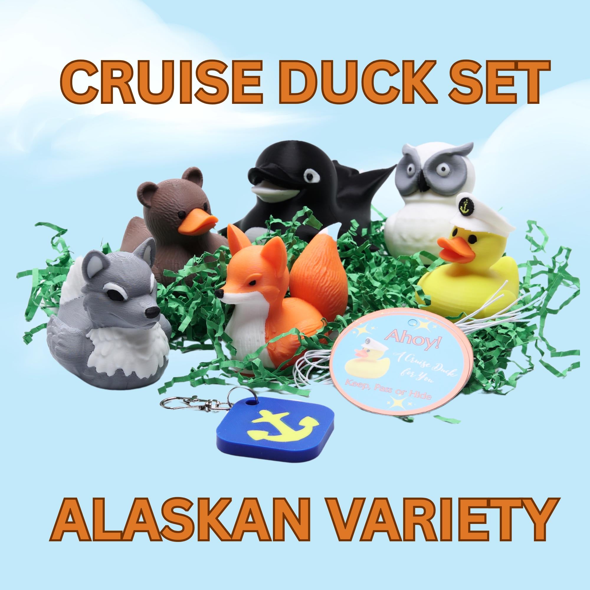 White Owl Cruise Duck Cute Owl Hide and Seek Duck for Ship Adventures Gift for Owl Lovers & Nature Fans Party Favor and Cruise Keepsake Duck