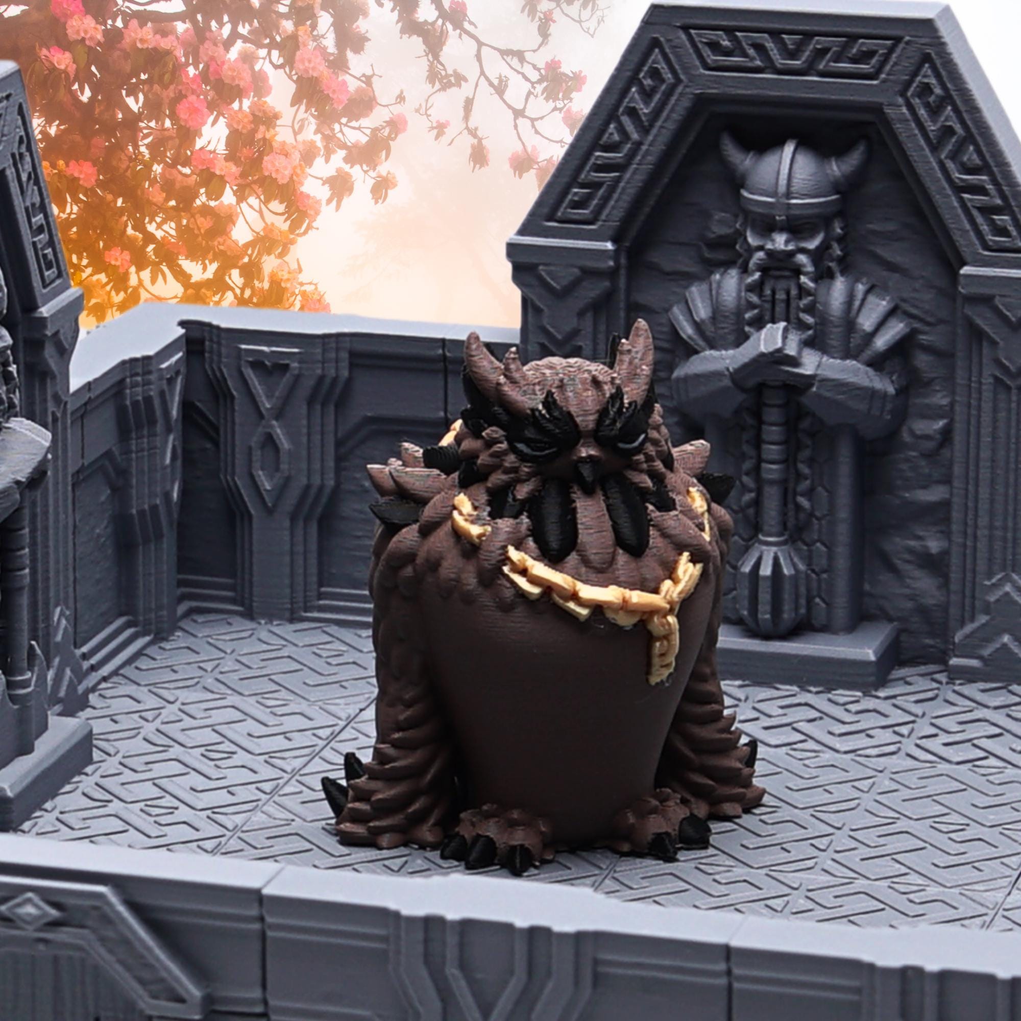Owlbear Miniature DnD Fantasy Monster Figure for Tabletop RPG 3D Printed Owlbear Mini for Dungeon Masters and TTRPG Players Gift for DnD Fan