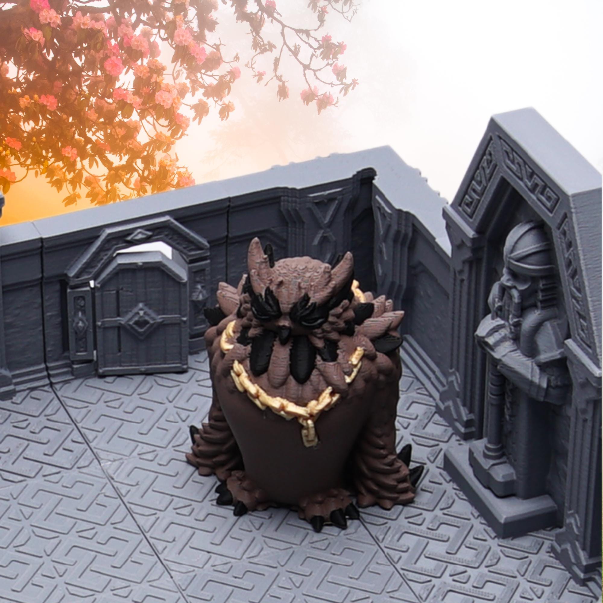 Owlbear Miniature DnD Fantasy Monster Figure for Tabletop RPG 3D Printed Owlbear Mini for Dungeon Masters and TTRPG Players Gift for DnD Fan