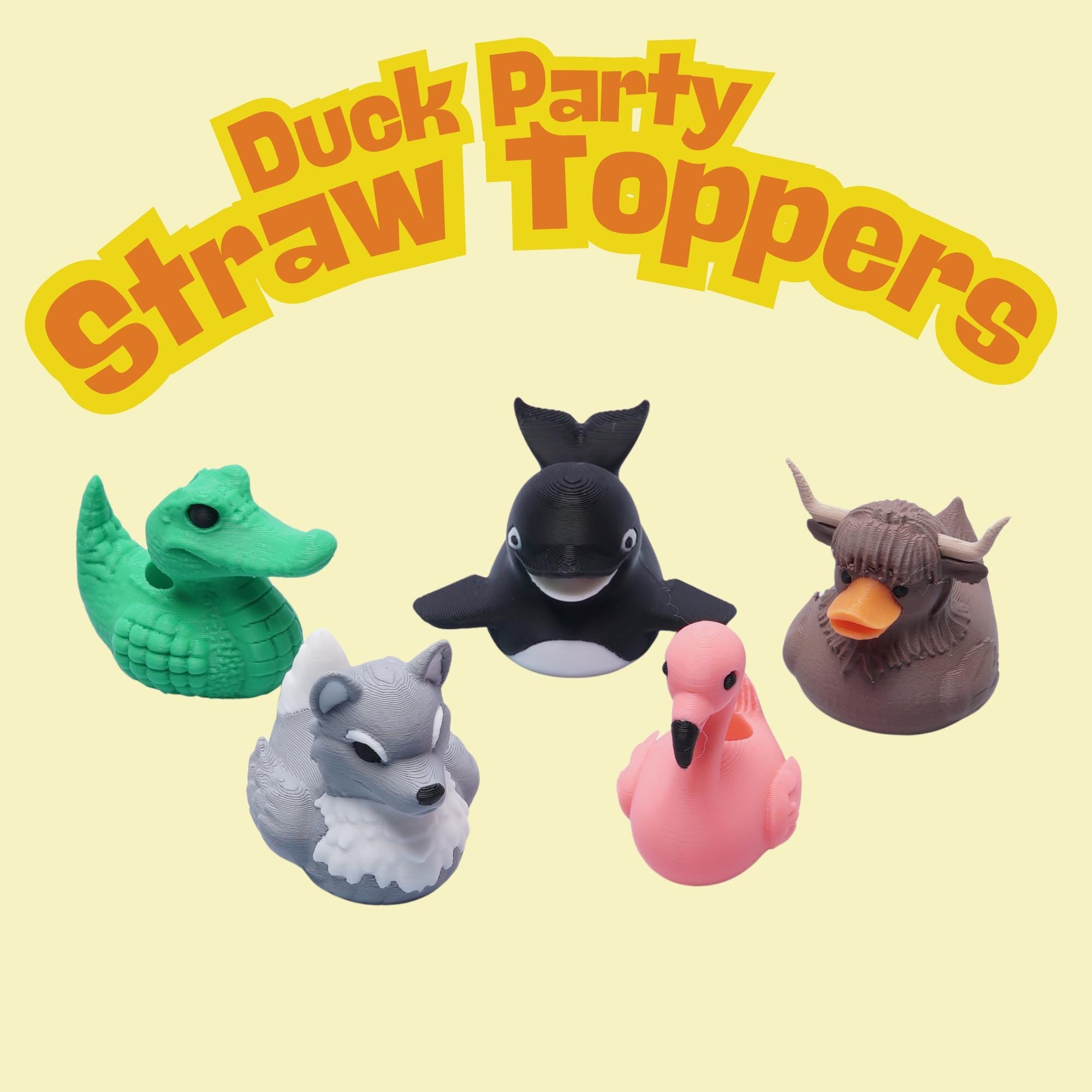 Duck Duck Jeep Cruise Jeep Straw Topper 3D Printed Charm for Tumblers Insulated Cups and Party Cup Straw Topper Gift for Her Back to School