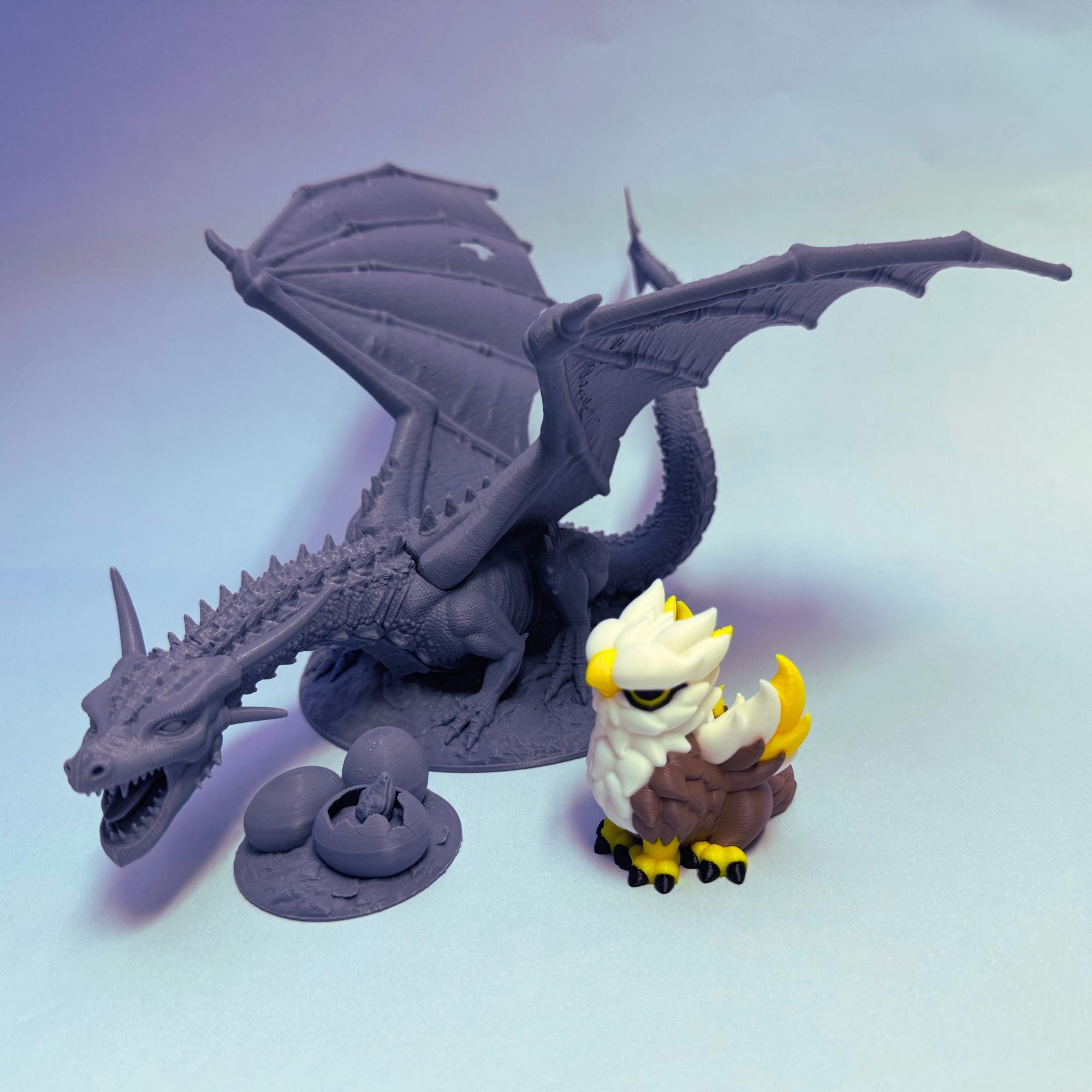 DnD Griffon Monster Miniature for TTRPG Lion Eagle Mythical Creature with Keen Sight Perception for DnD Role Play Game Character Griffin