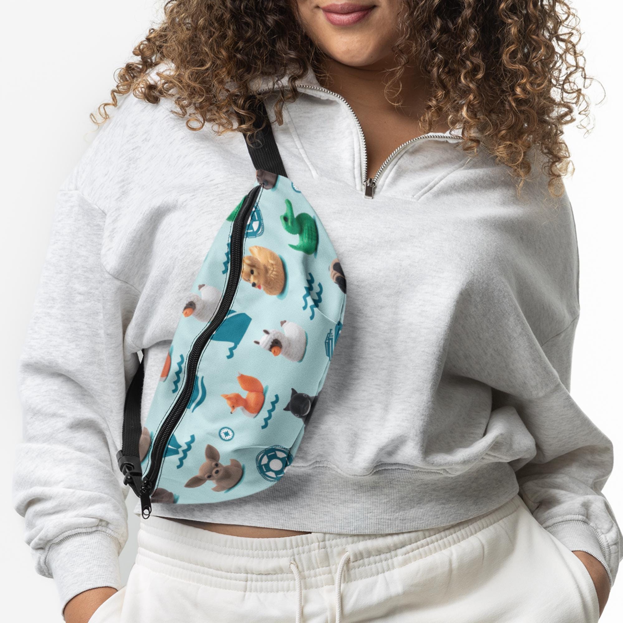 Cruise Duck Fanny Pack Funny Duck Waist Bag for Cruise Duck Hunt Travel Gift Cruise Ship Accessory Bon Voyage Gift for Family Cruise Ducking