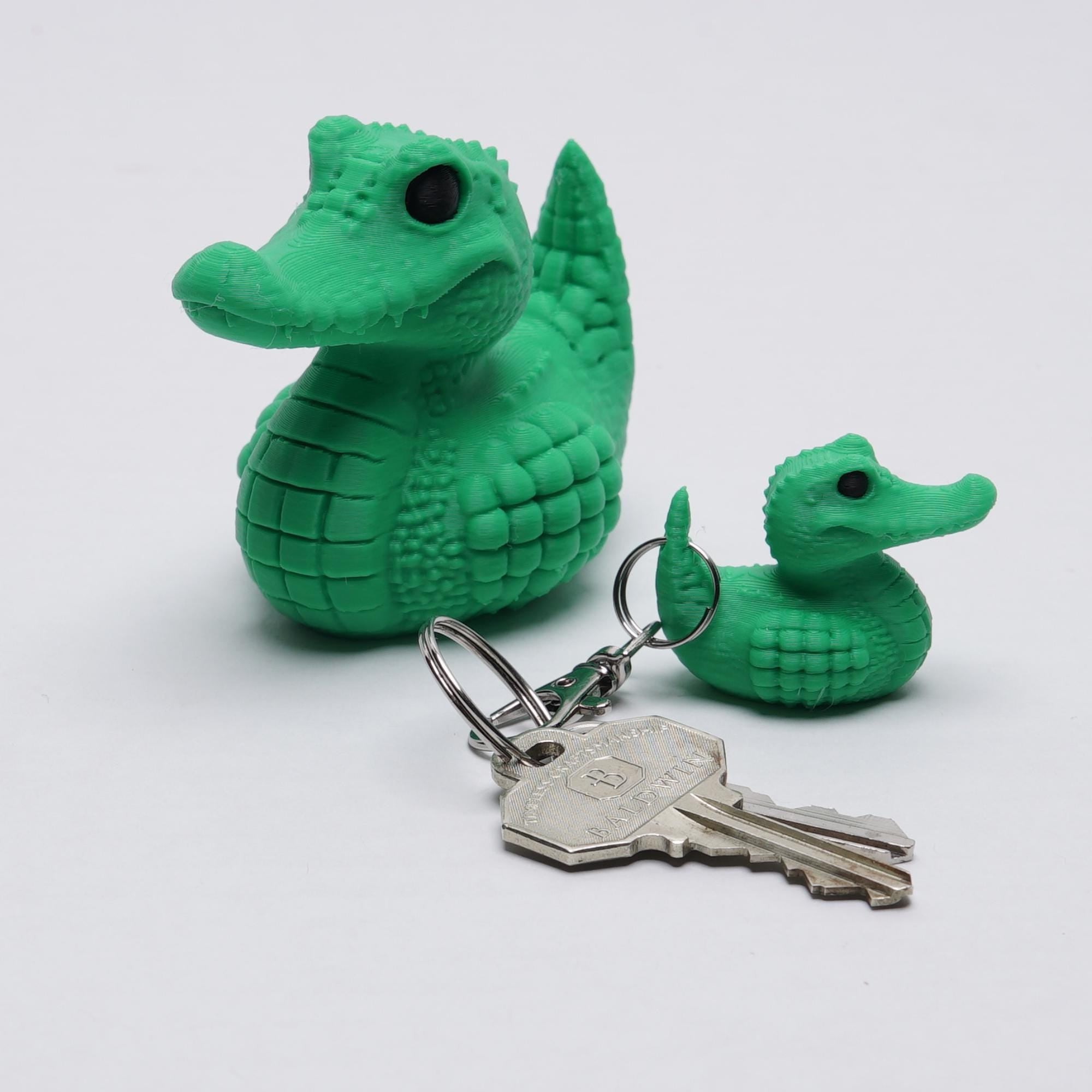 Gator Jeep Duck Keychain Bag Charm for Cruise and Gift for UF Fan Keychain Gator Duck Clip on Backpack Handbag Zipper Pull Fun Alligator
