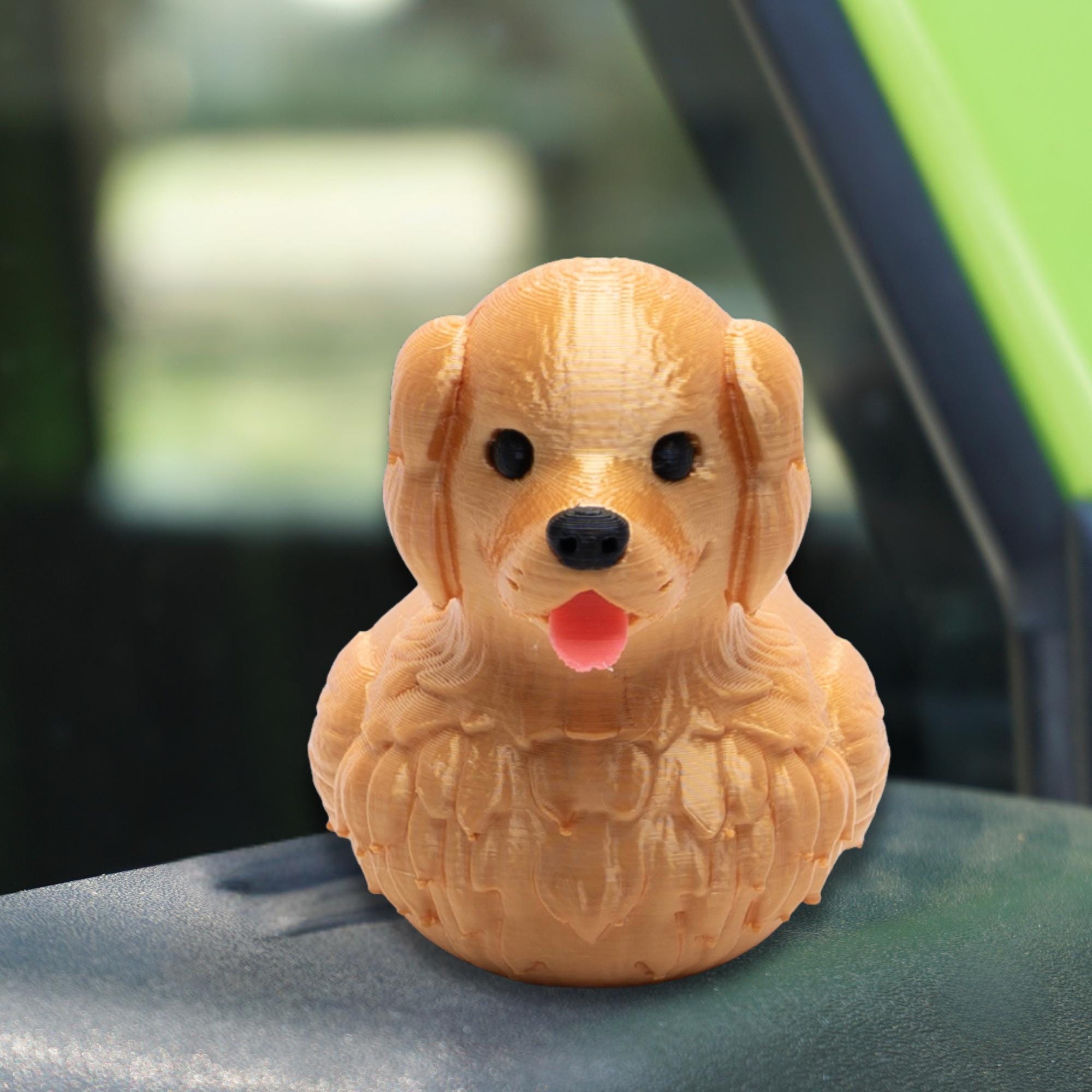 Golden Retriever Duck Duck 4x4 Ducking Off-Road Dashboard Duck Gift for Golden Retriever Dog Lover Cute New Puppy Owner Gift for Dog Lover
