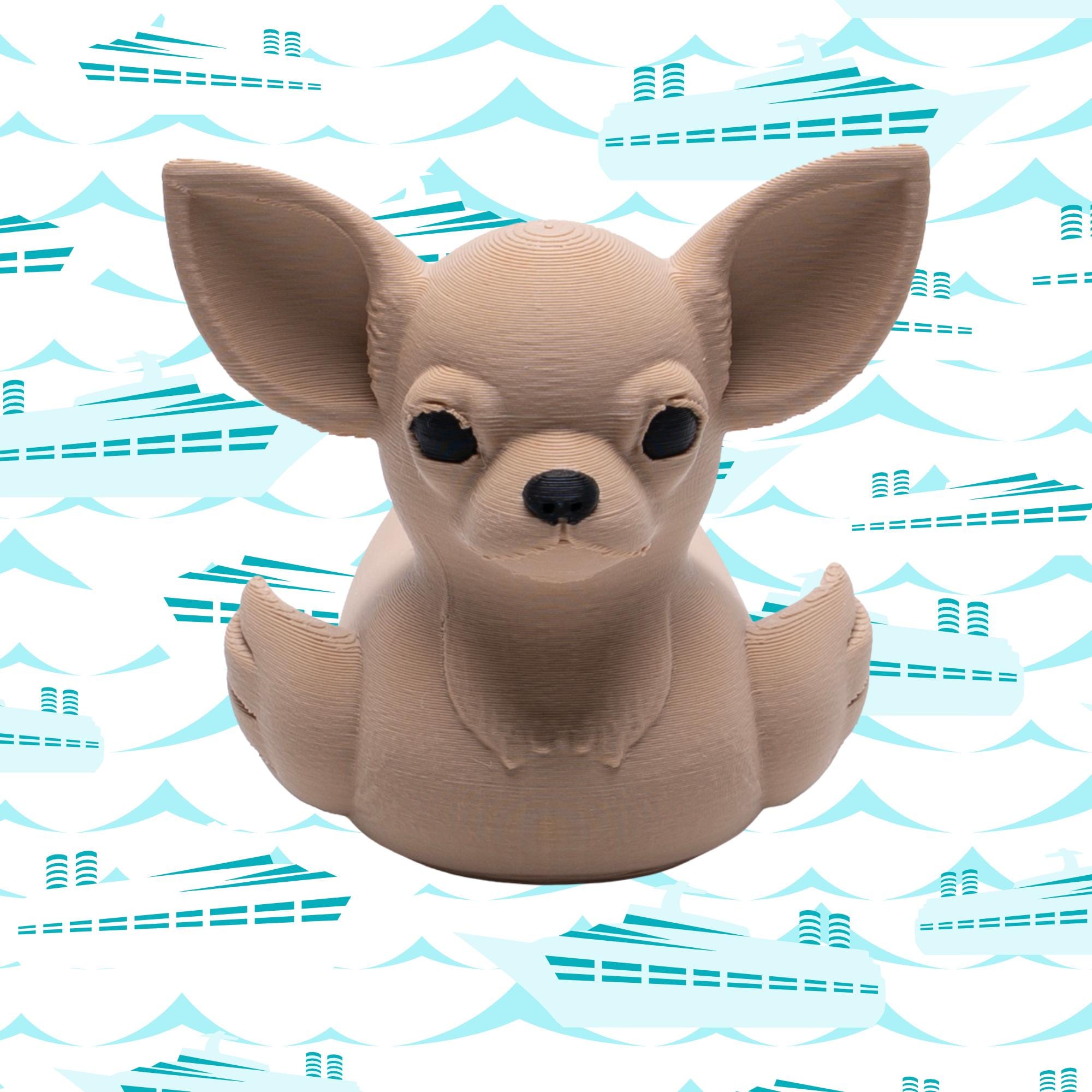 Chihuahua Cruise Duck Gift Dog Lover Hide and Seek Duck Breeder Thank You Gift Pet Owner Keepsake Cute Travel Duck for Collector and Cruiser