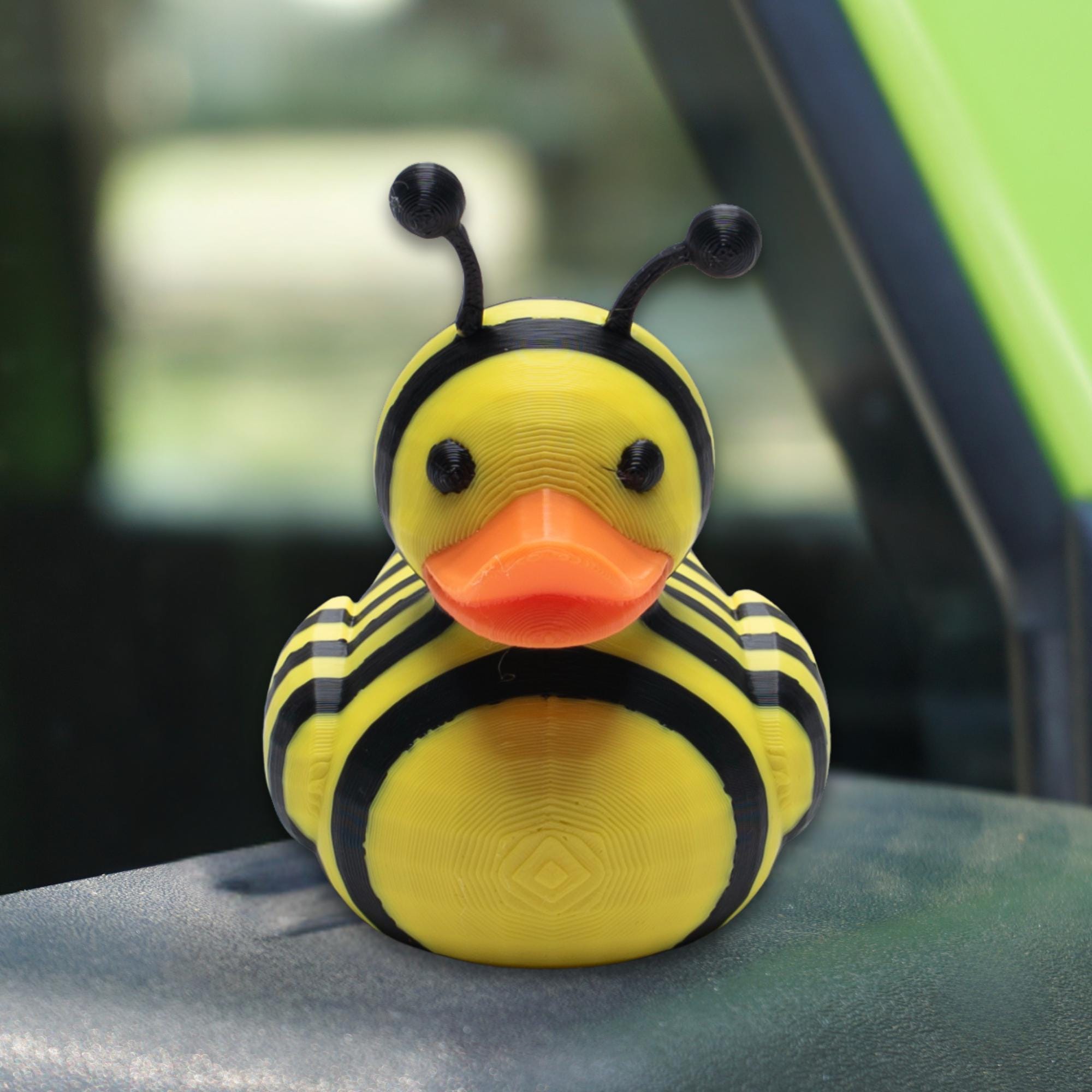 Bee Duck Gift for 4x4 Ducking Fun Bumblebee Hide and Seek Dashboard Duck Gift for Off-Road Drivers and Garden Lovers Busy Bee Trail Keepsake