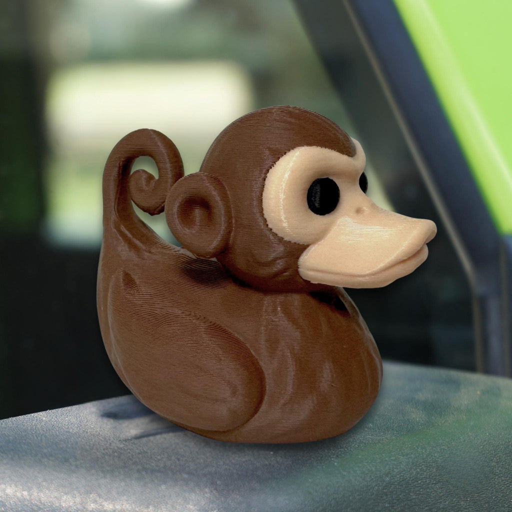 Monkey Duck Gift for Off-Road Ducking Fans Safari Adventure Dashboard Duck Zoo Birthday Party Favor Animal Keepsake for Trail Explorers