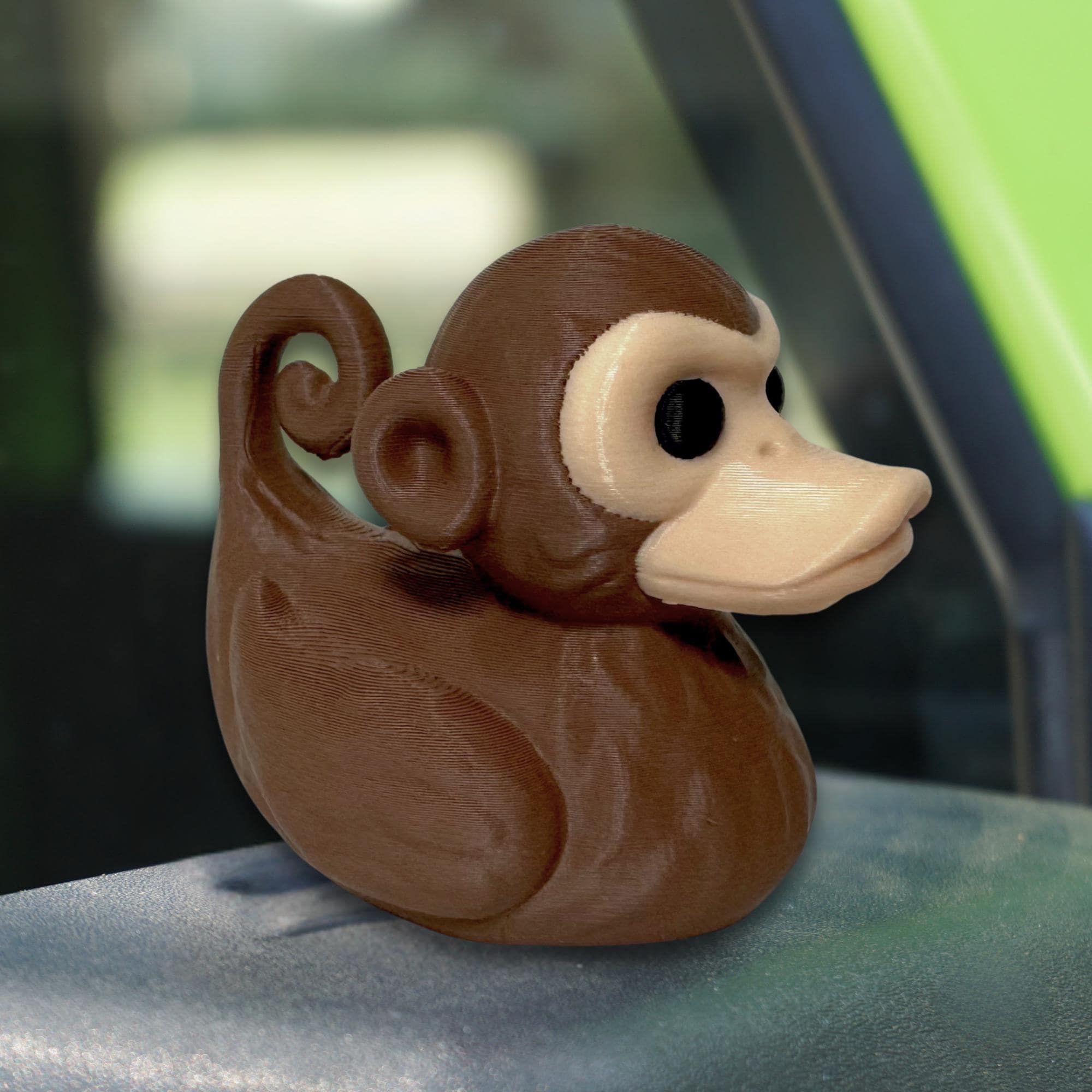 Monkey Duck Gift for Off-Road Ducking Fans Safari Adventure Dashboard Duck Zoo Birthday Party Favor Animal Keepsake for Trail Explorers