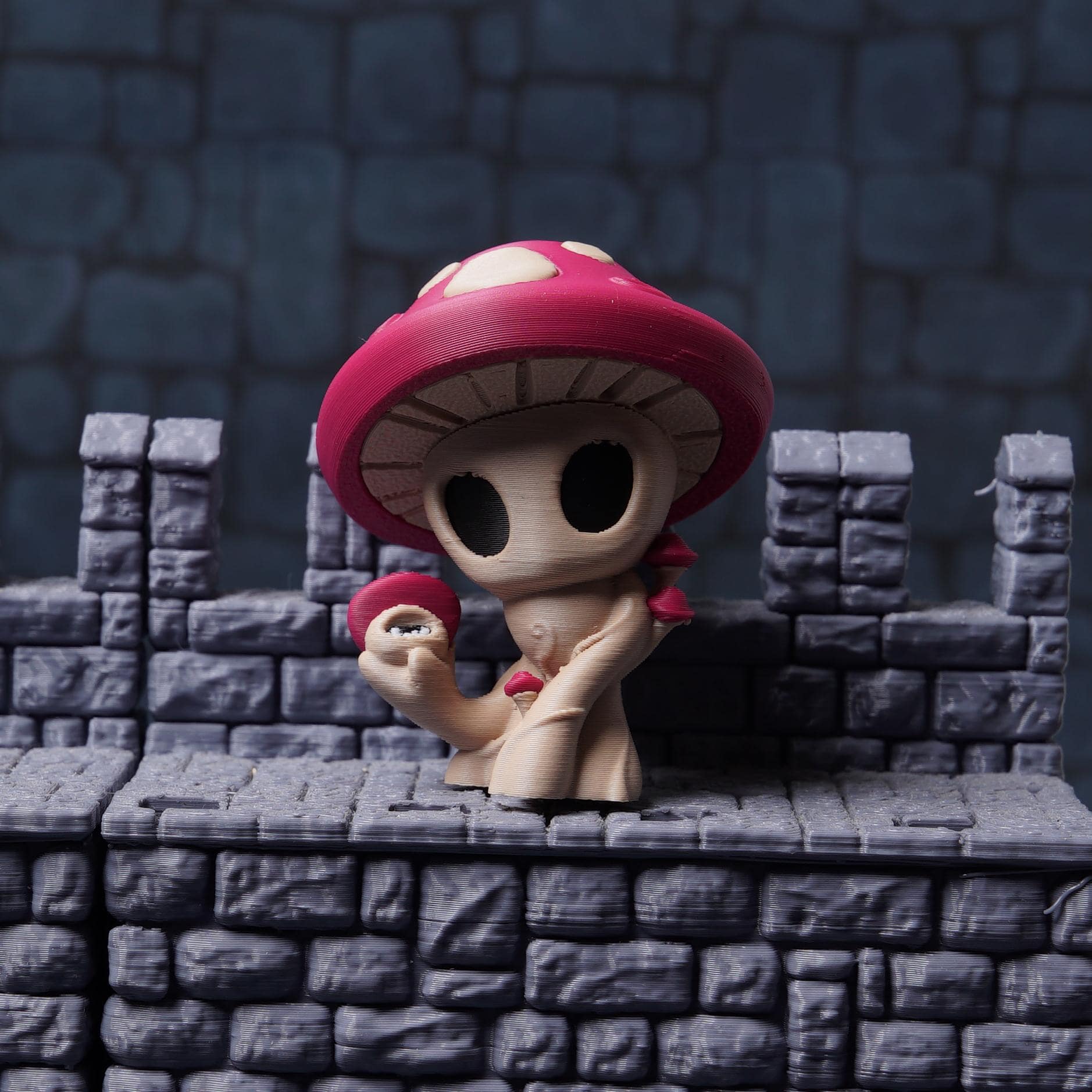 DnD Myconid Mushroom Miniature Fungal Monster Figure for Tabletop RPGs Fantasy Mushroom Creature Mini for DnD Fun Gift for TTRPG Players