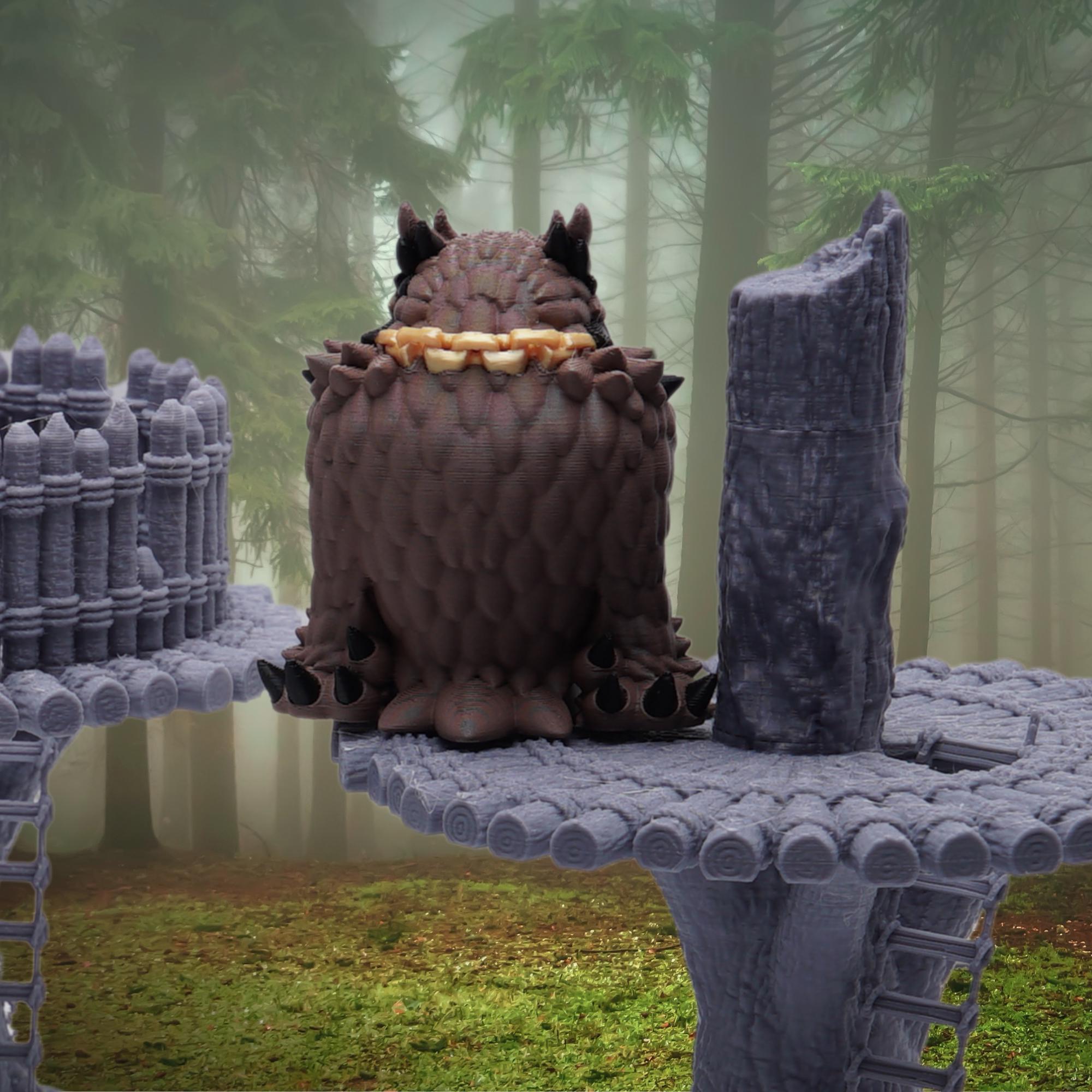 Owlbear Miniature DnD Fantasy Monster Figure for Tabletop RPG 3D Printed Owlbear Mini for Dungeon Masters and TTRPG Players Gift for DnD Fan