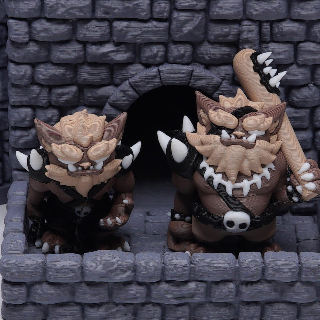 Bugbear Miniature DnD RPG Monster 2-PK Tabletop Mini Monster Figures for Fantasy Battles Unique Character Mini BugBear Gift for DnD Players