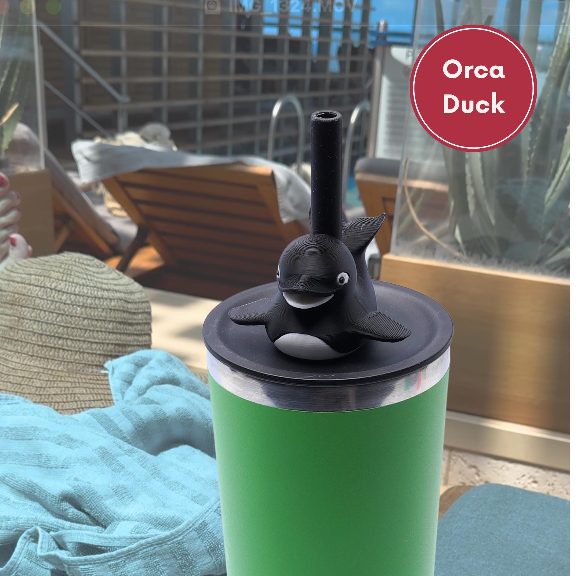 Duck Duck Jeep Cruise Jeep Straw Topper 3D Printed Charm for Tumblers Insulated Cups and Party Cup Straw Topper Gift for Her Back to School