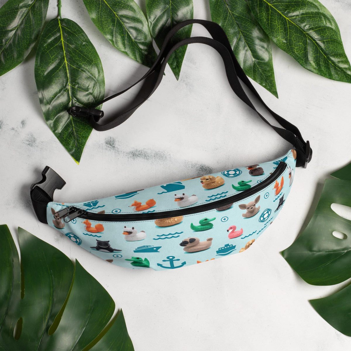 Aqua Blue Fanny Pack