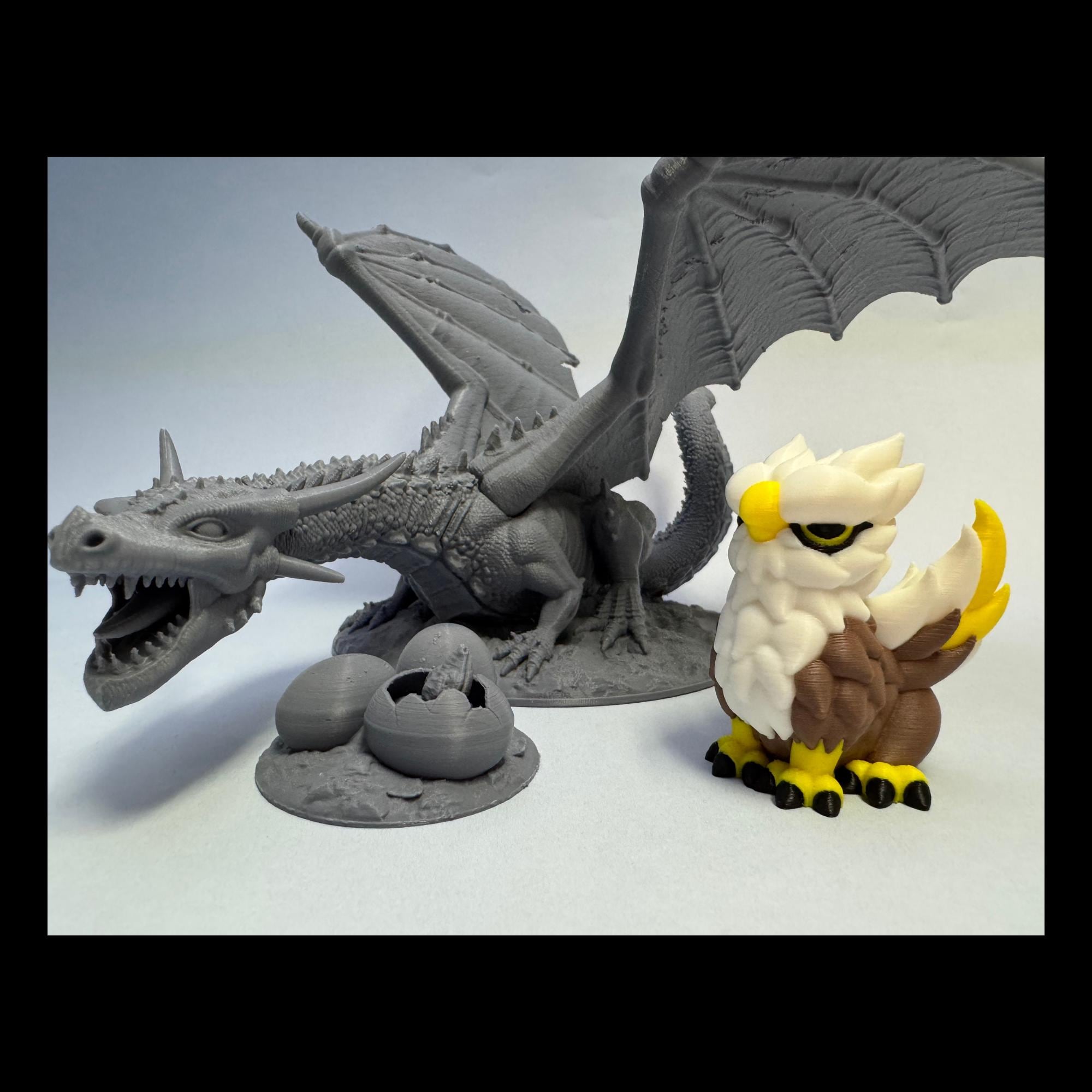 DnD Griffon Monster Miniature for TTRPG Lion Eagle Mythical Creature with Keen Sight Perception for DnD Role Play Game Character Griffin