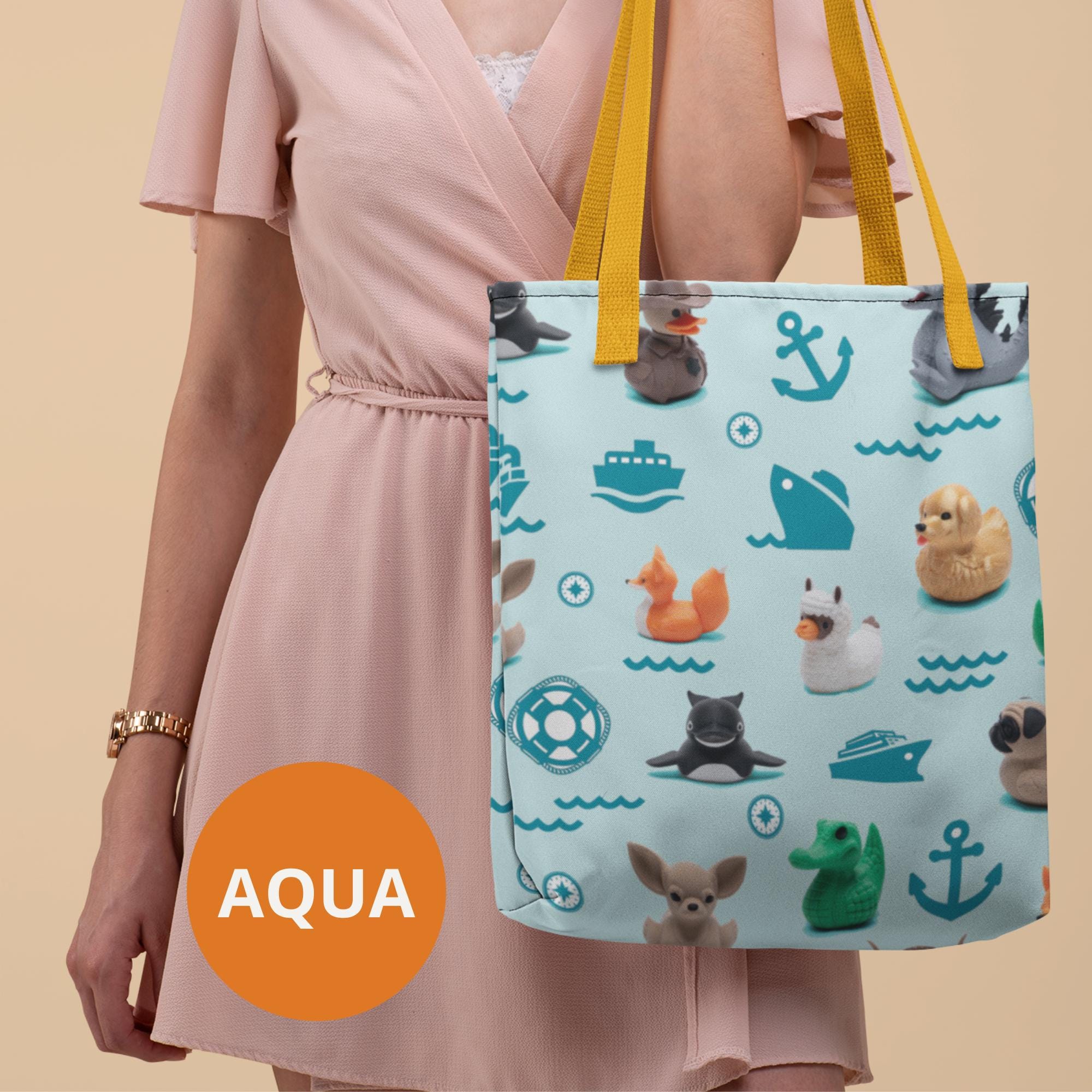 Cruise Duck Tote for Hide and Seek Cruise Ducking Bon Voyage Gift Cruise Accessory Carry All Ducking Bag for Cute Duck Storage Large Tote