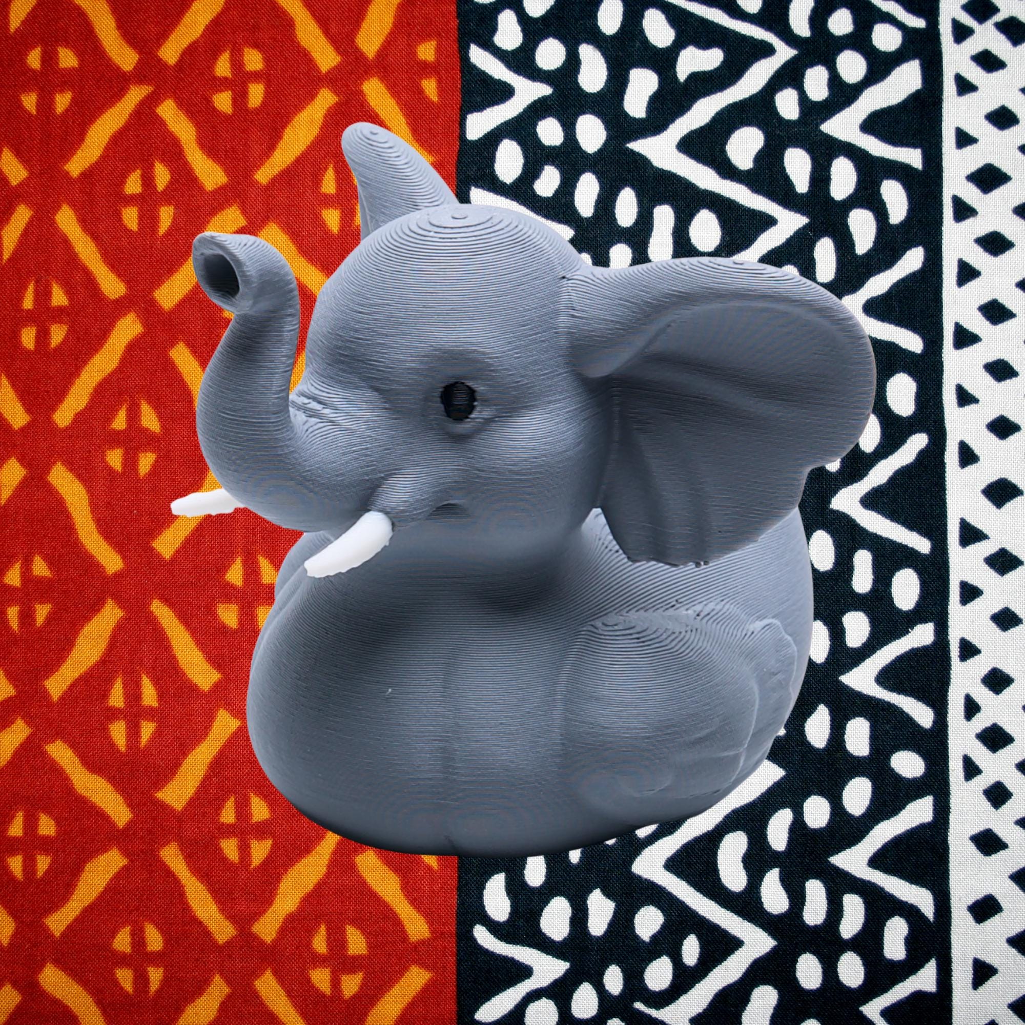 Elephant Cruise Duck Gift Safari Animal Hide and Seek Duck for Ship Adventures Bon Voyage Party Favor Cake Topper Travel Gift for Cruisers