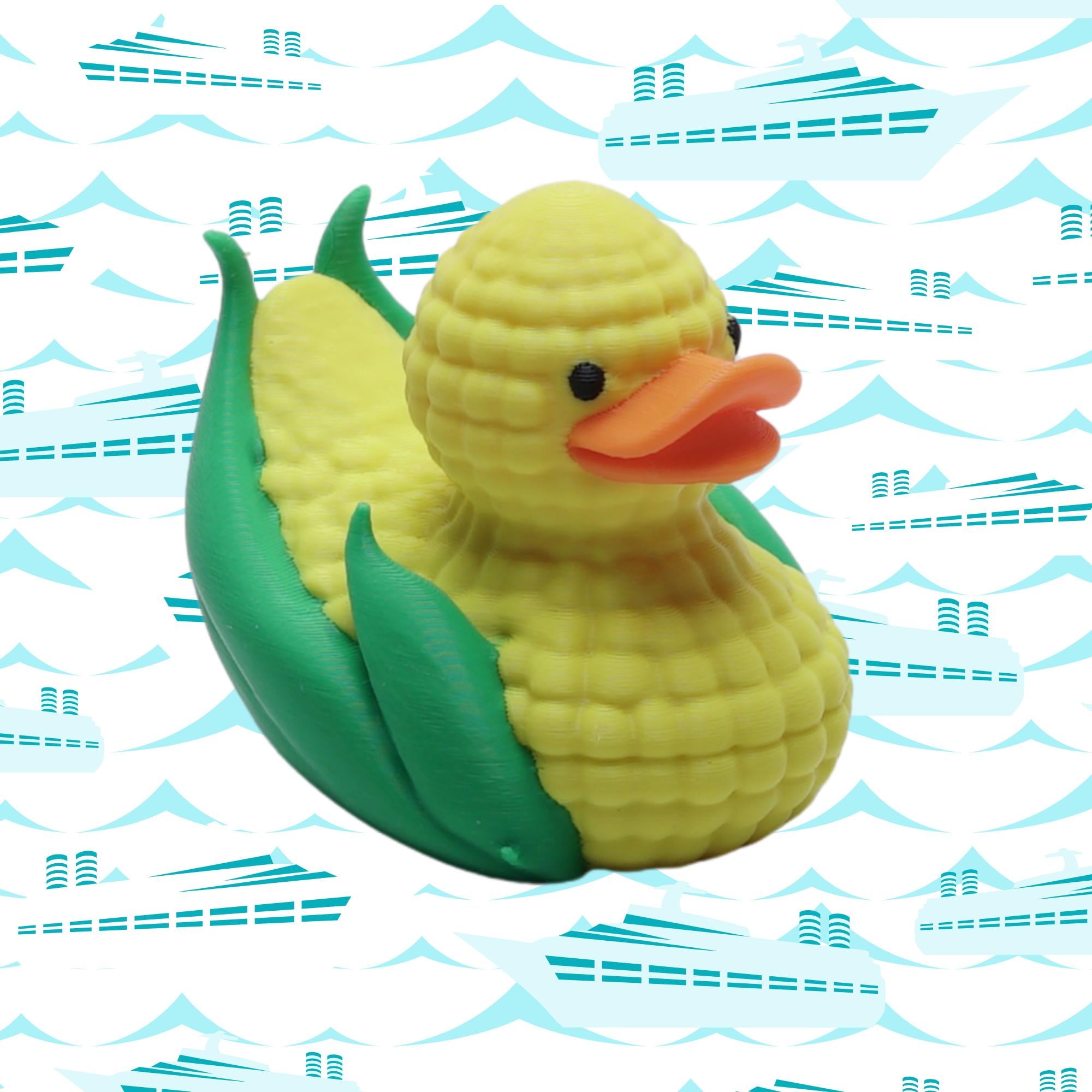 Corn Duck Gift for University of Nebraska Fan or Jeep Ducking Gift for Thanksgiving Corn on Cob Duck for Dashboard and Cruise Fun Collector