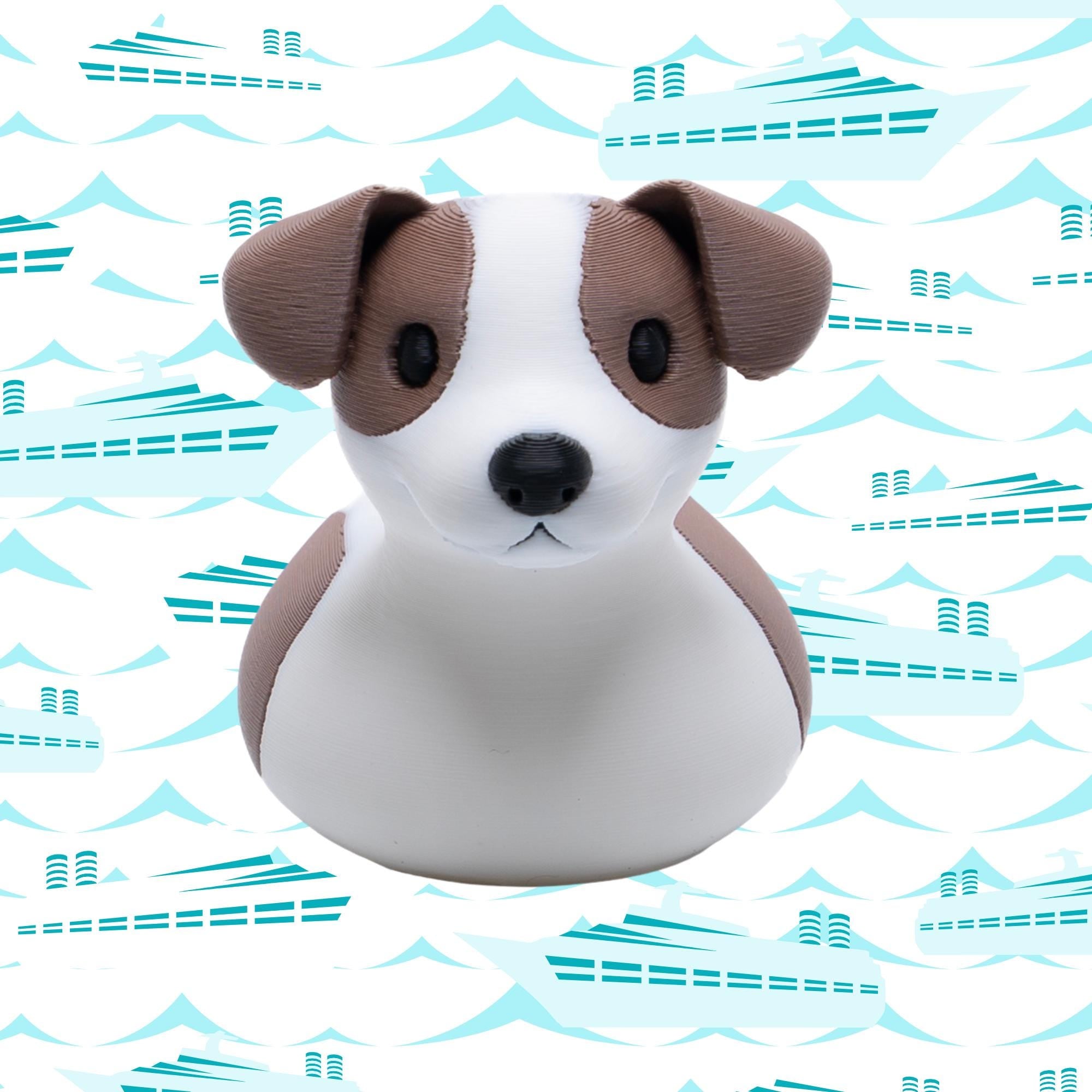 Jack Russell Cruise Duck Gift Puppy Lover Hide and Seek Duck Breeder Thank You Gift Dog Birthday Cake Topper Keepsake Travel Duck Pet Fans