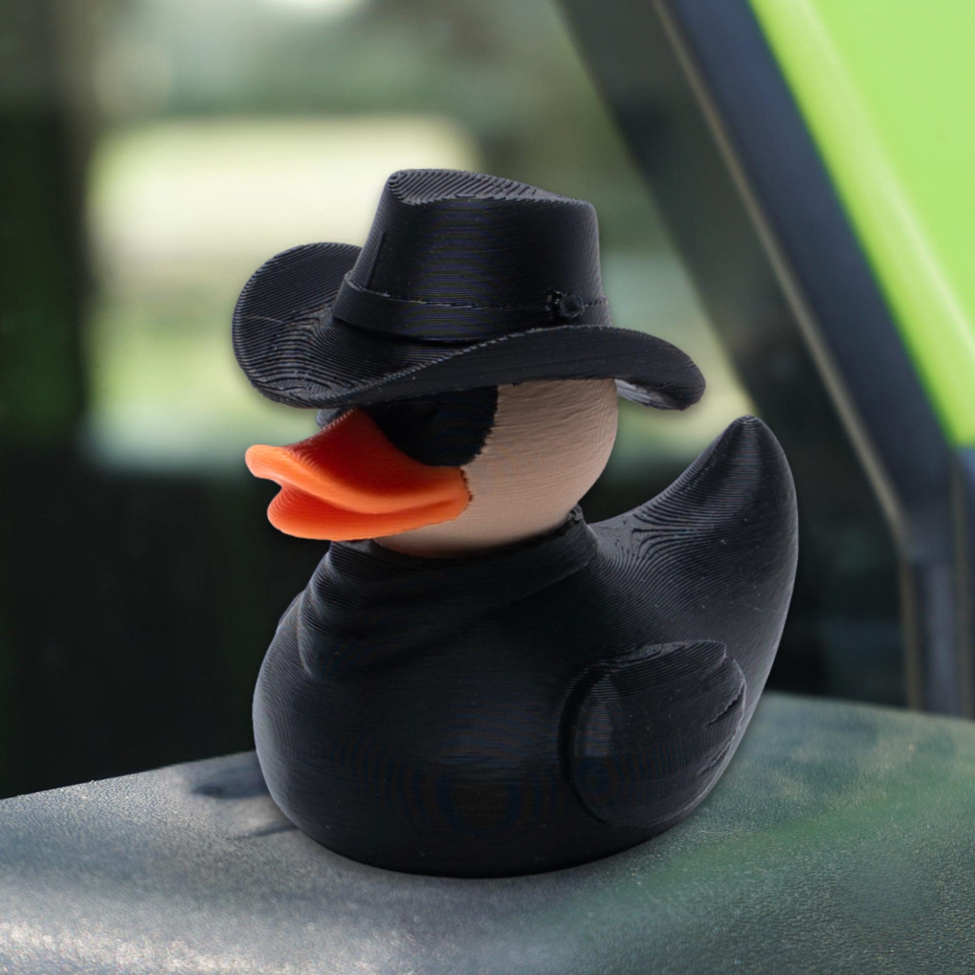 Outlaw Duck Gift for 4x4 Ducking Fans Rustic Cowboy Dashboard Duck Western Trail Keepsake Gift for Birthday Party Favor for Off-Road Drivers