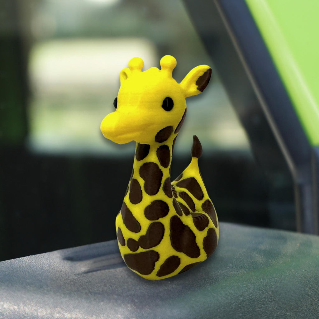 Giraffe Duck Gift for Off-Road Ducking Fans Safari Trail Adventure Dashboard Duck Giraffe Birthday Party Favor Cute Cake Topper Gift for Boy