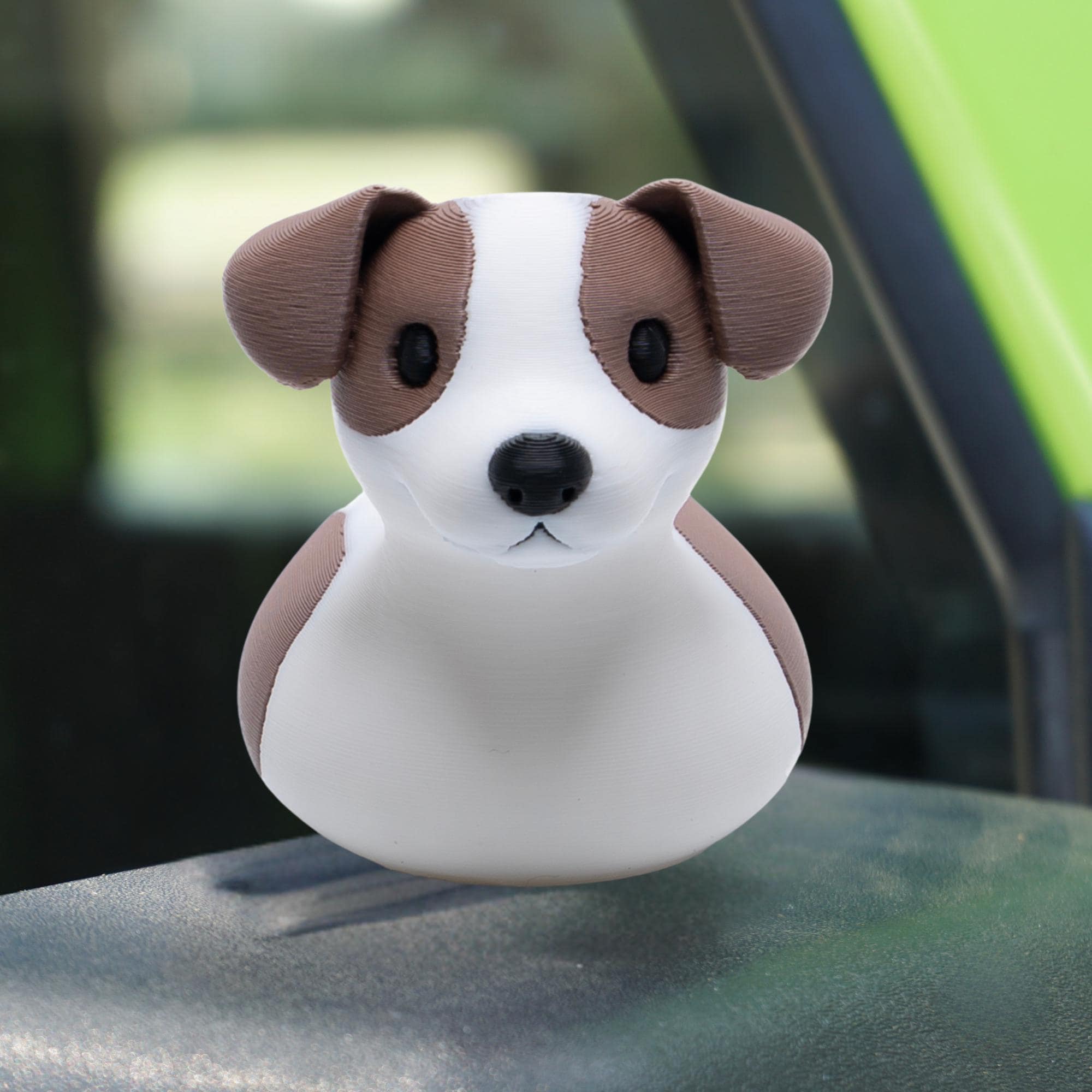 Jack Russell Duck Gift for Off-Road Ducking Fans Dashboard Duck for Dog Lovers Breeder Thank You Gift Puppy Cake Topper Cute Keepsake Gift