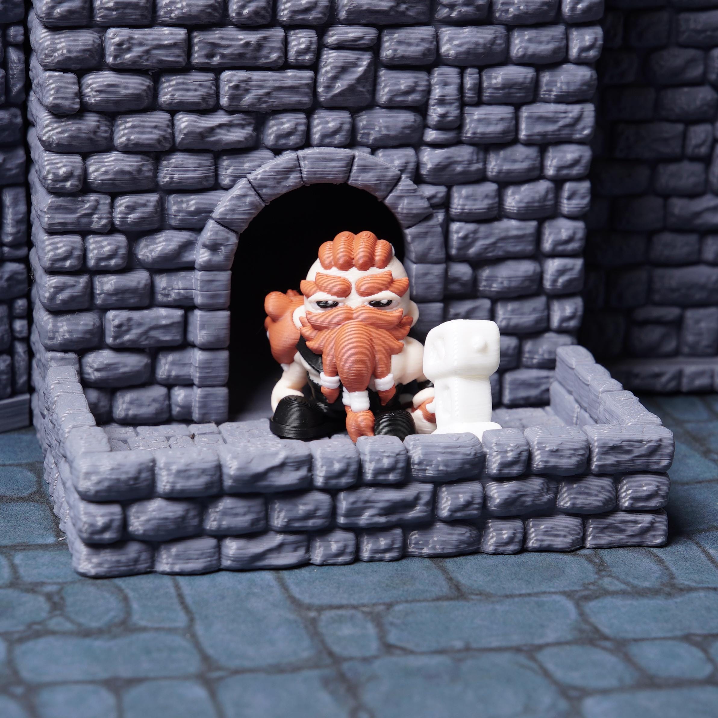 Dwarf Barbarian Miniature for DnD Fantasy RPG Character Figure for Tabletop Games Playful Battle-Ready Dwarf Mini Unique Gift for DnD Player