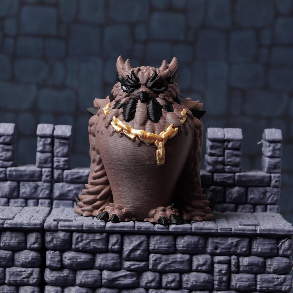 Owlbear Miniature DnD Fantasy Monster Figure for Tabletop RPG 3D Printed Owlbear Mini for Dungeon Masters and TTRPG Players Gift for DnD Fan